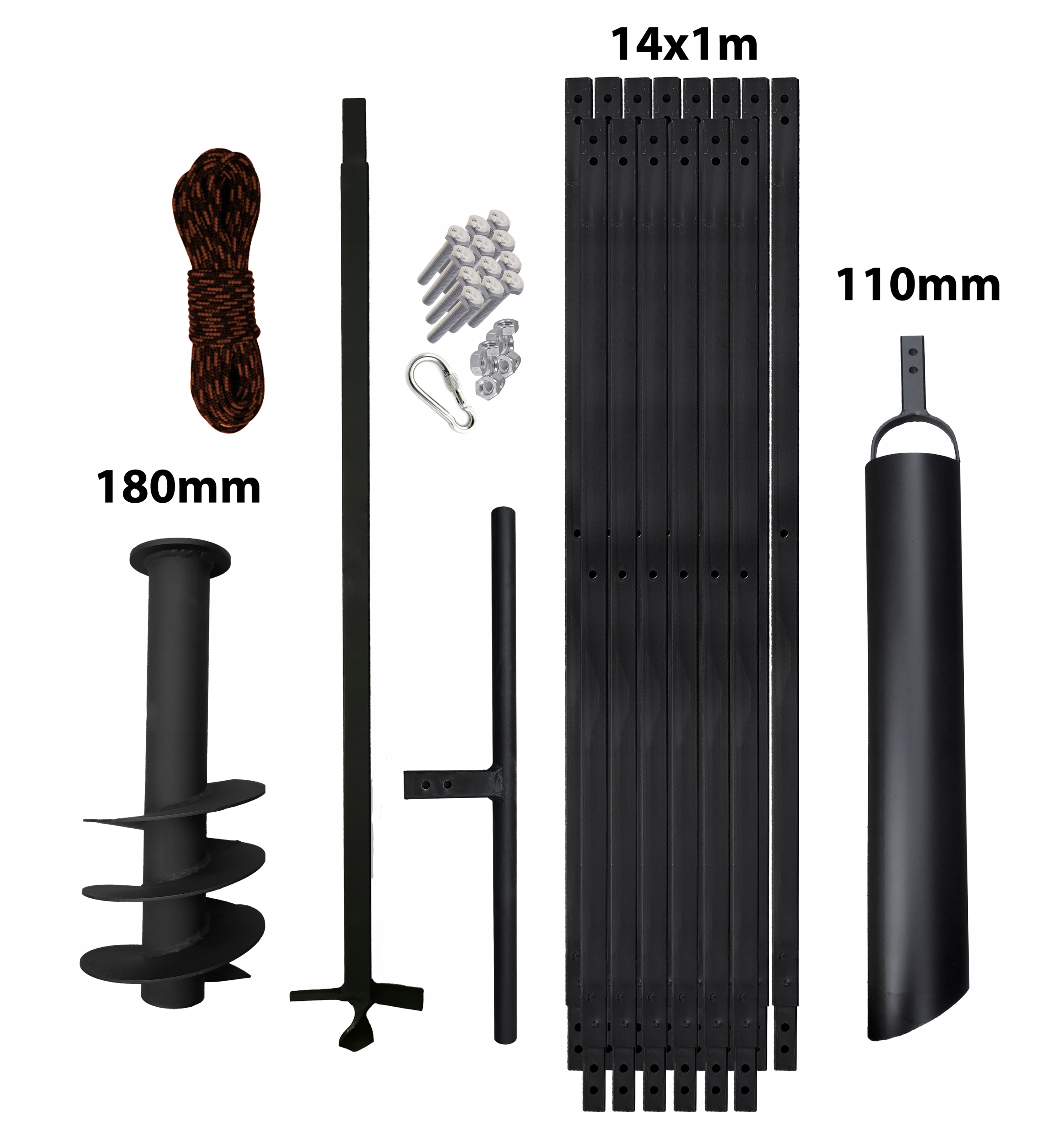

Wiertnica ręczna do studni 15m 180mm szlamówka 110