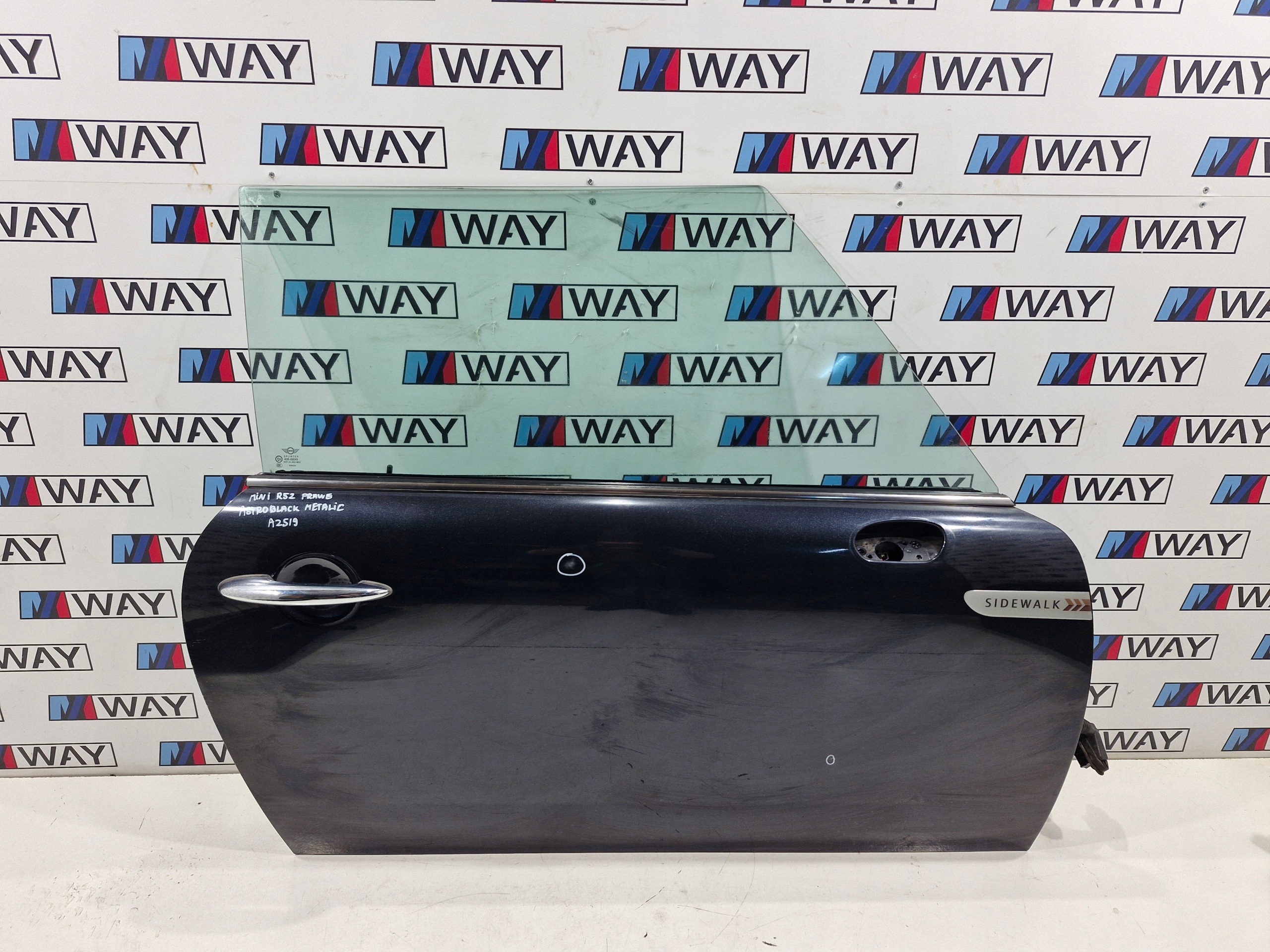 MINI COOPER R52 door right front front right A25/9 ASTRO BLACK METALIC