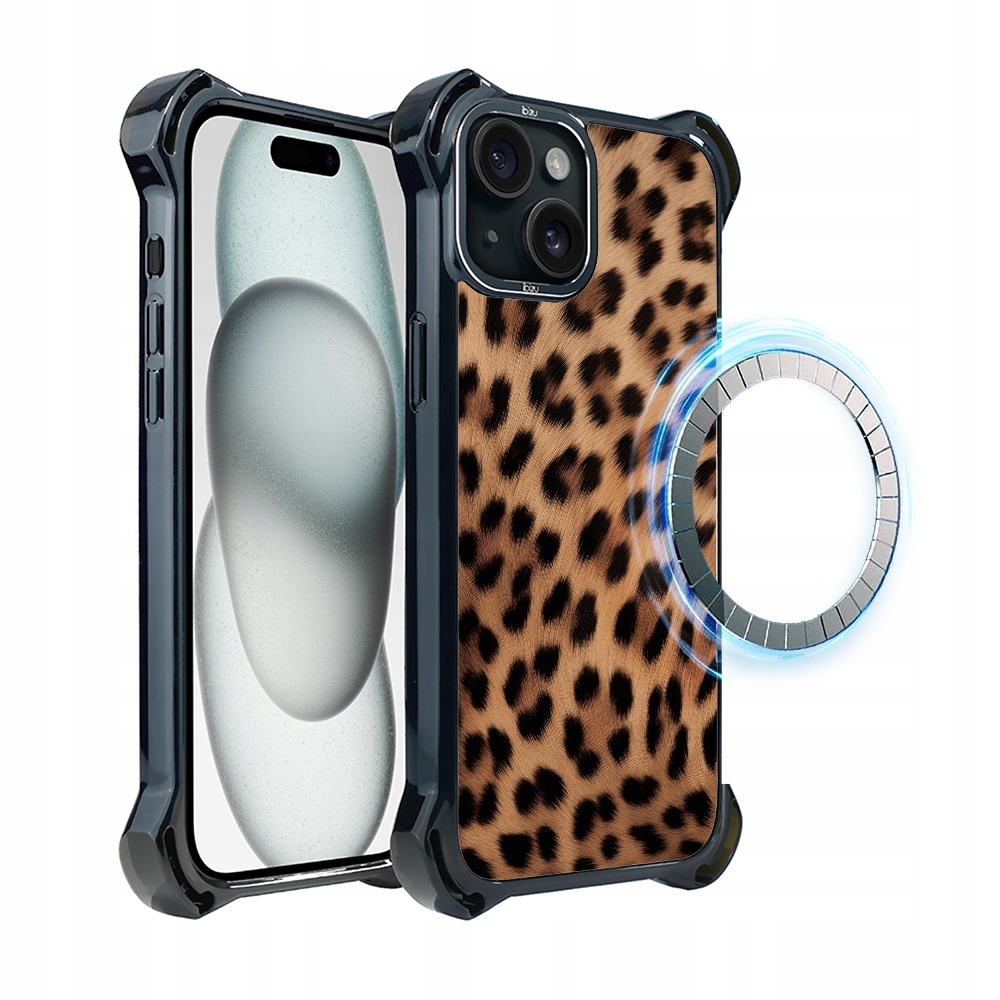 Pouzdro pro iPhone 15 Plus Ibizu DropGuard Ultra s MagSafe, Panther