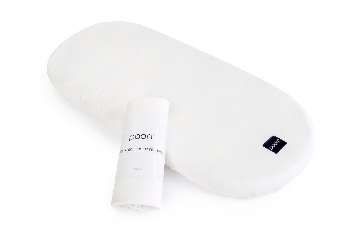 

Poofi Prześcieradło do wózka Organic śmietanka
