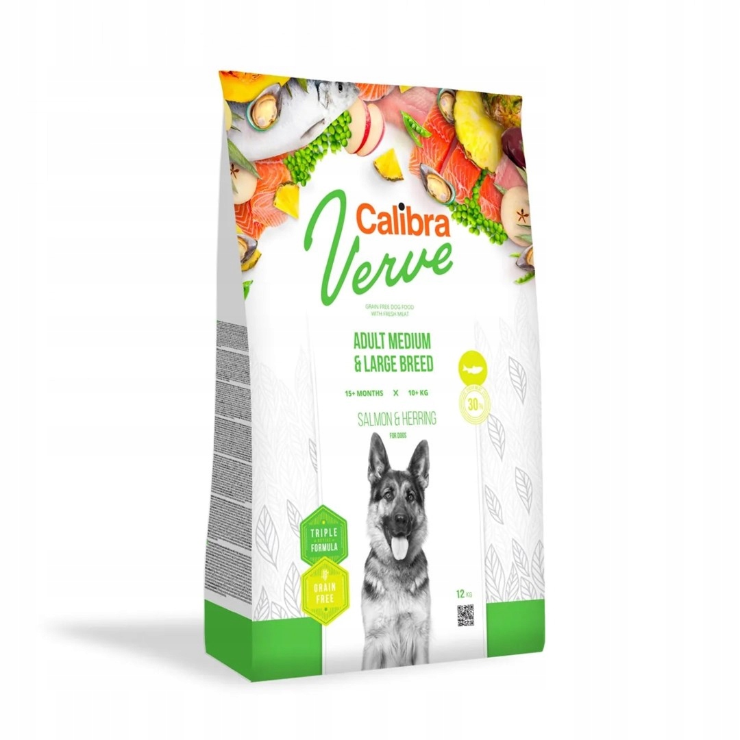 Levně Calibra Dog verve gf adult salmon & herring 12 kg
