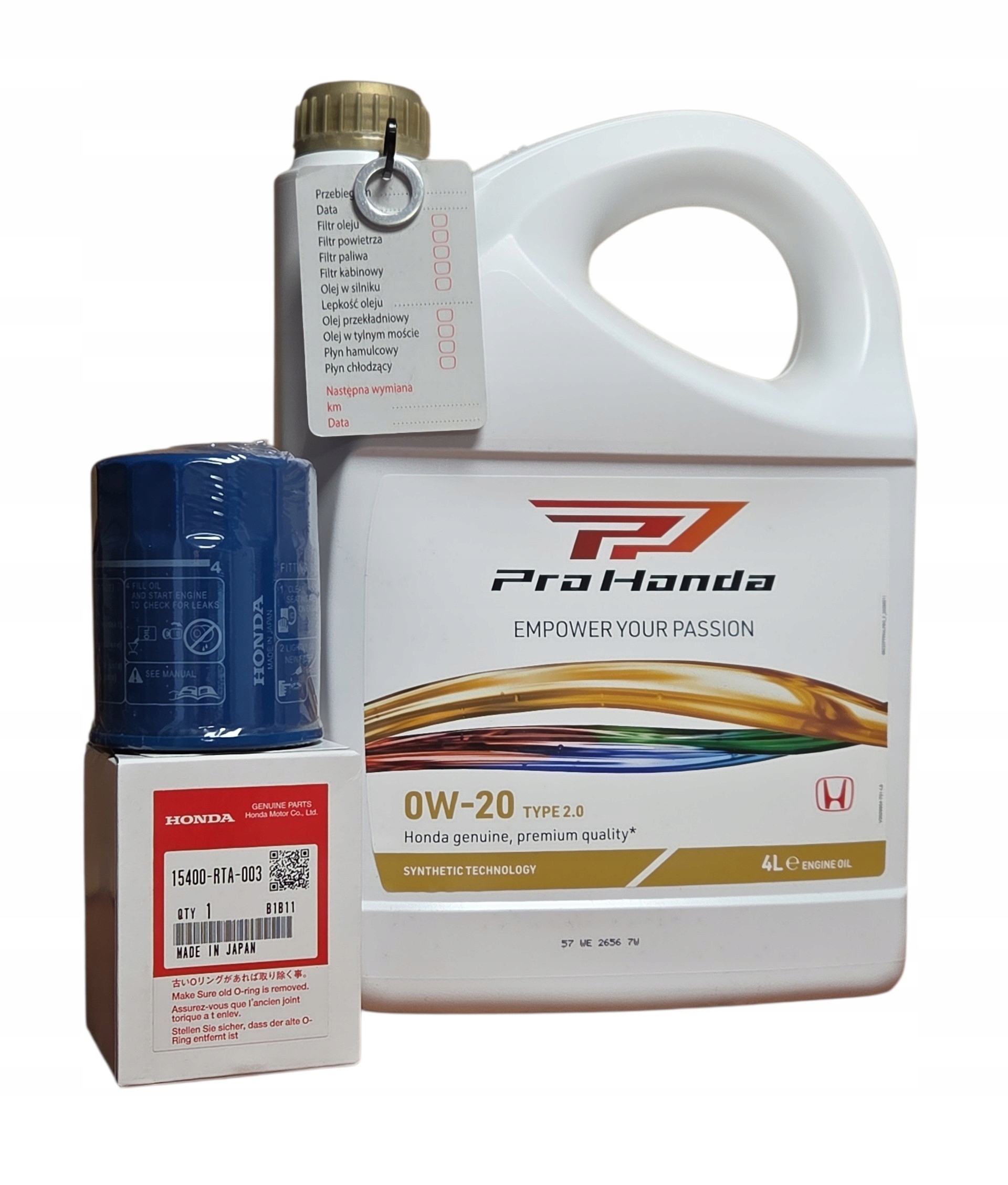 Originální olej filtr Honda 0W20 typ 2.0 4l 08232-99K4LPRO