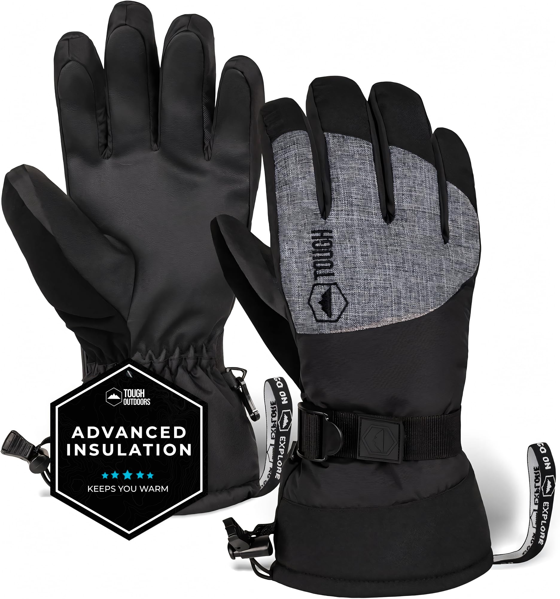 Rękawice narciarskie wodoszczelne wiatroszczelne Tough Outdoors r. L