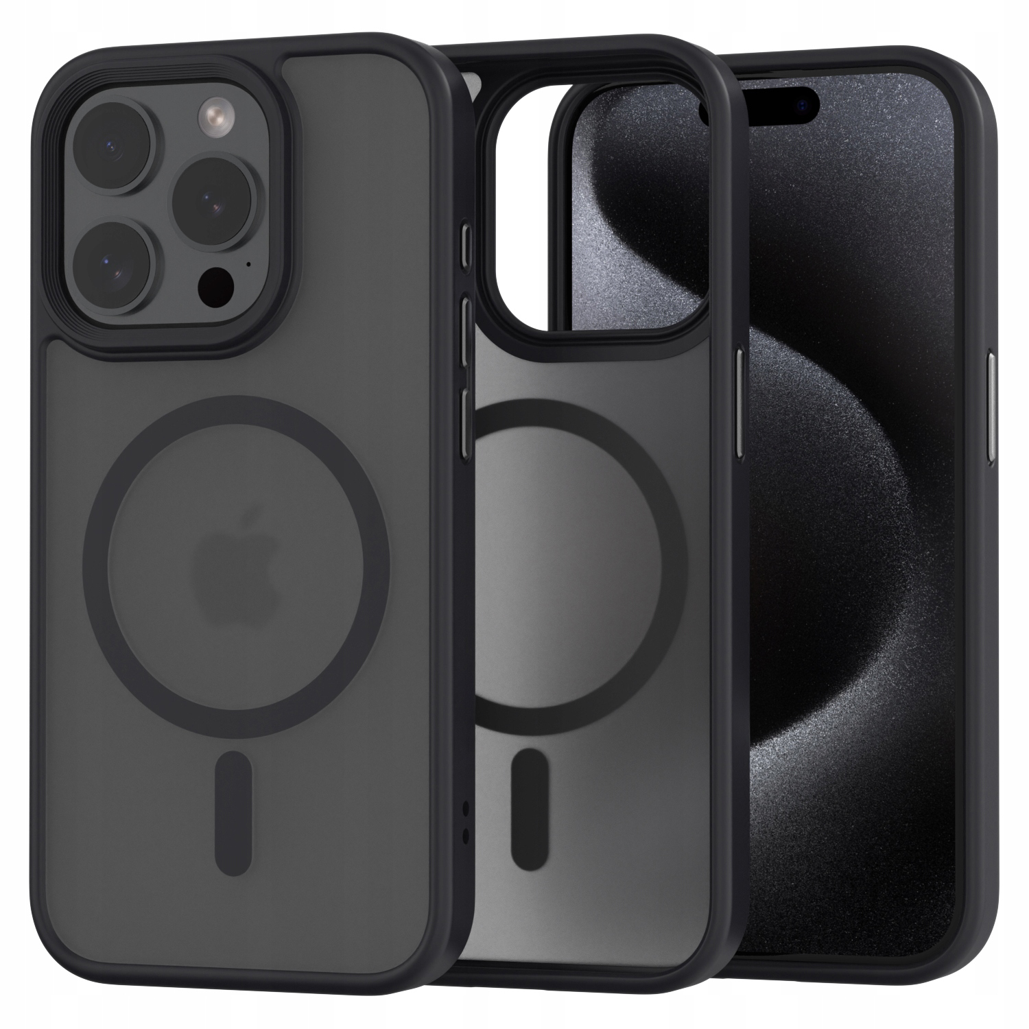 ETUI IPHONE 13 PRO MAX CASE DO IPHONA PLECKI MAGSAFE OBUDOWA CZARNE MATOWE Kolekcja ETUI IPHONE 13 PRO MAX