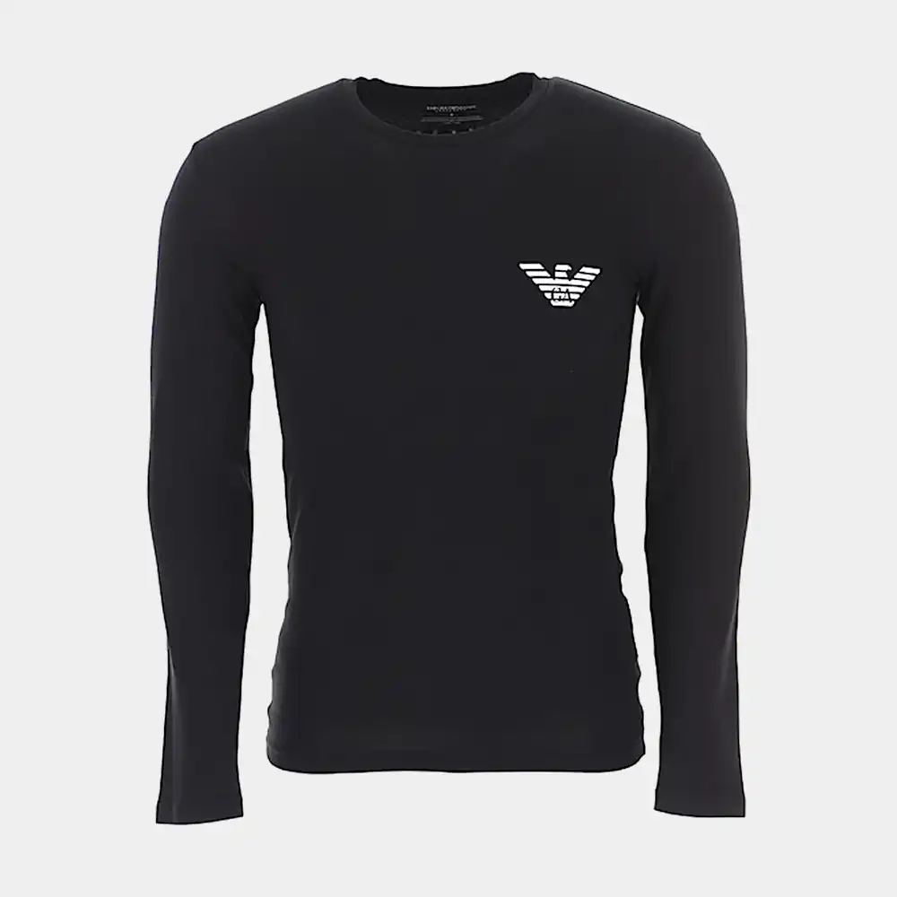Pánské černé tričko Emporio Armani Slim Fit M