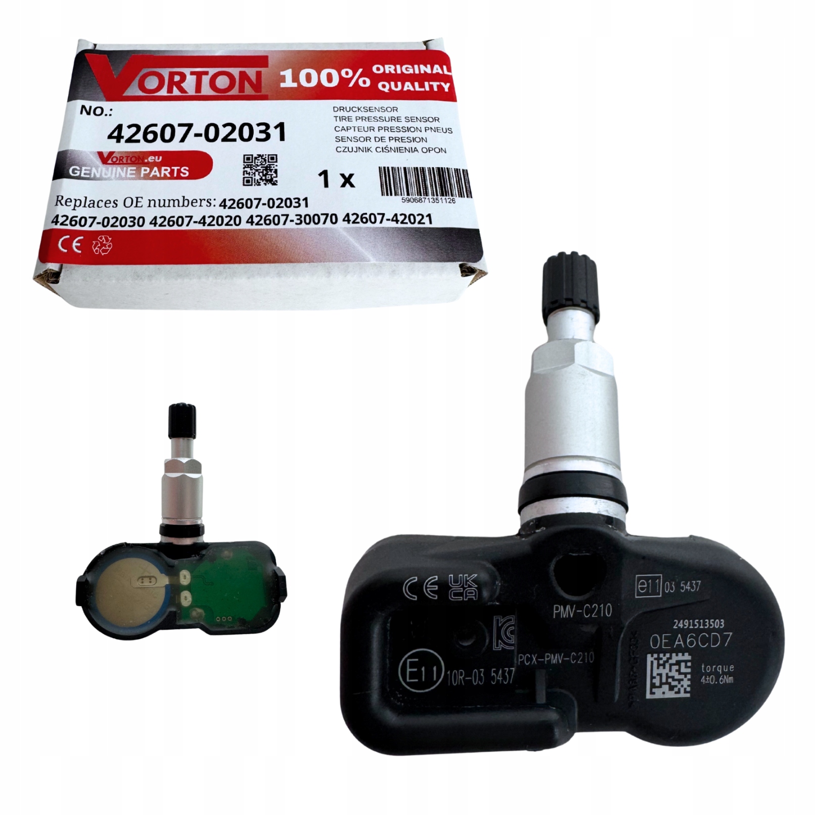 Senzor Tpms Toyota Yaris Auris RAV-4 Avensis 42607-02031 PMV-C210