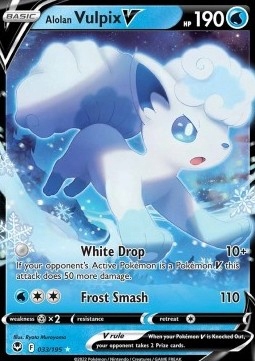 Pokemon TCG Wodny - Alolan Vulpix V (SIT 033)