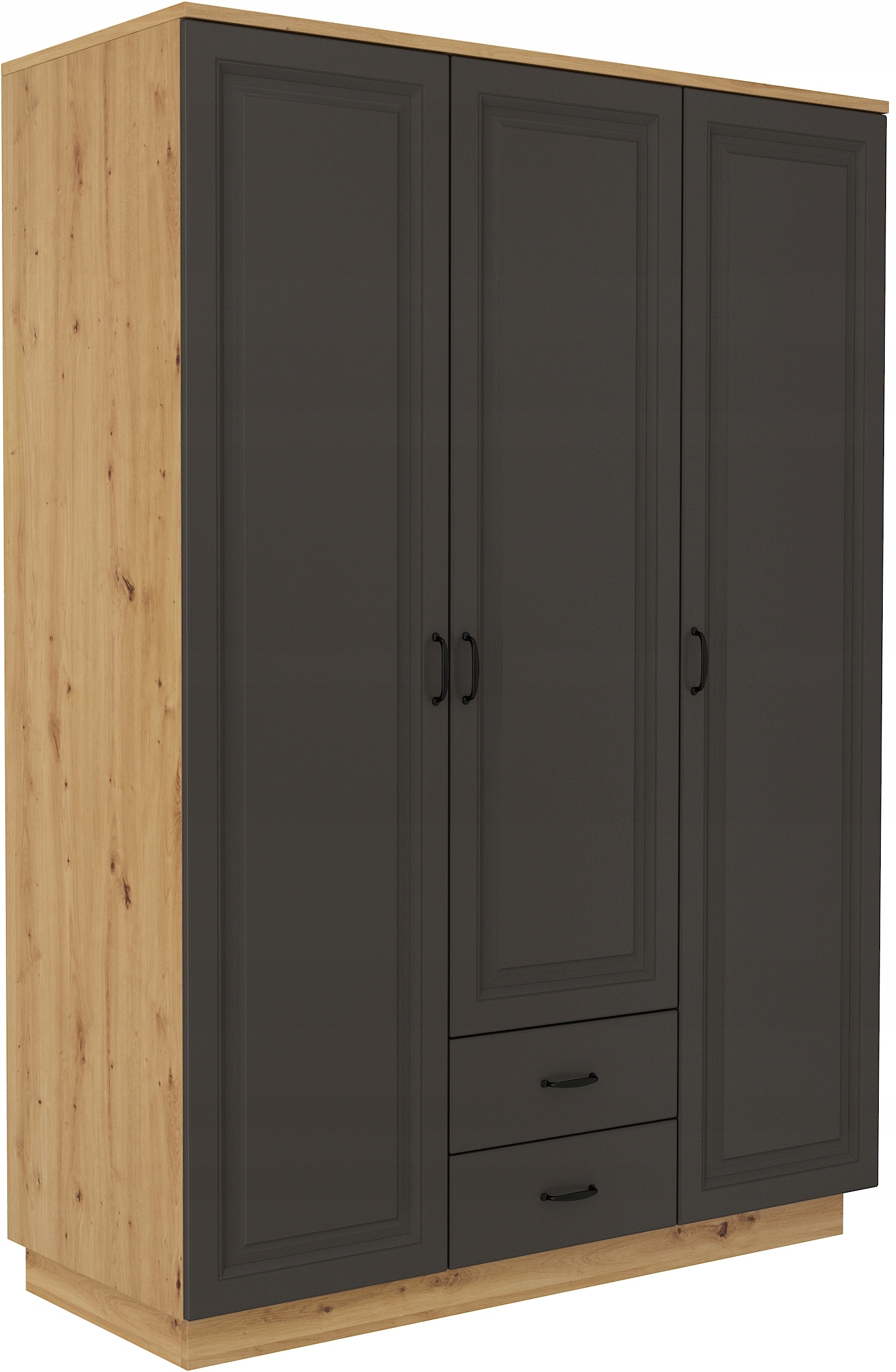 Skříň Klasická 3-dveřová Grafit 180 cm LFJ10