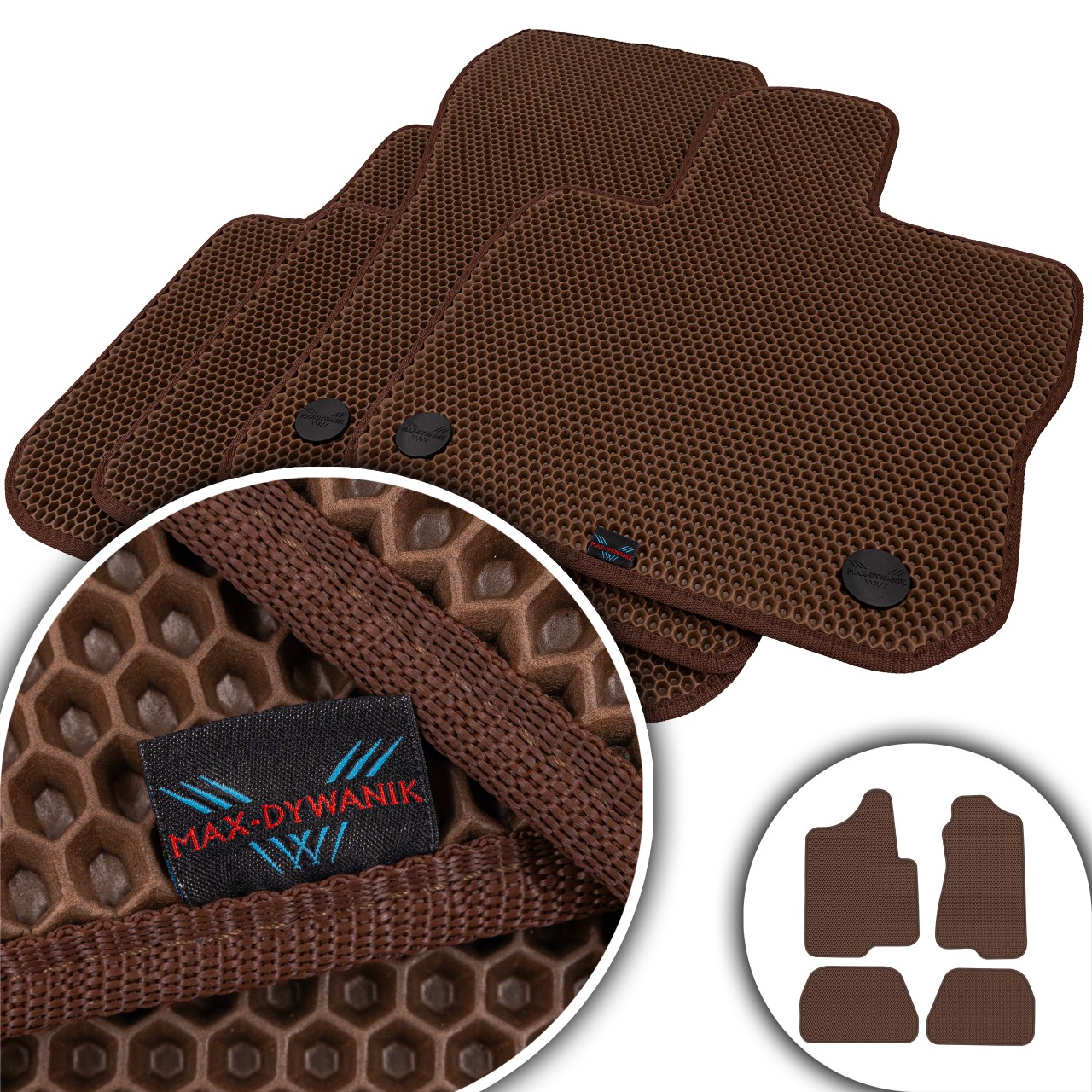 Chevrolet Tahoe I 1995-2000 Koberce Eva Eternity Hnedá Honey