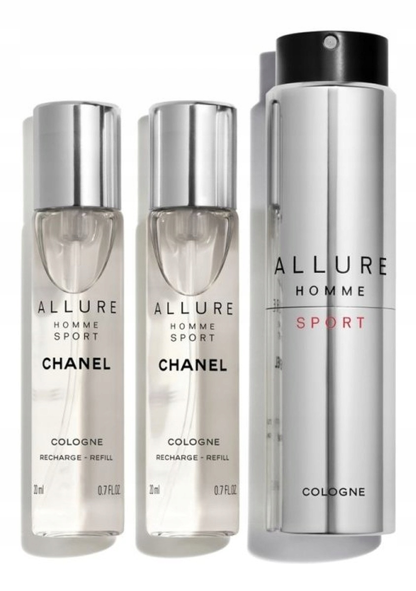 Chanel Allure Homme Sport Cologne Sada kolínská voda sprej náplň 3x20 ml