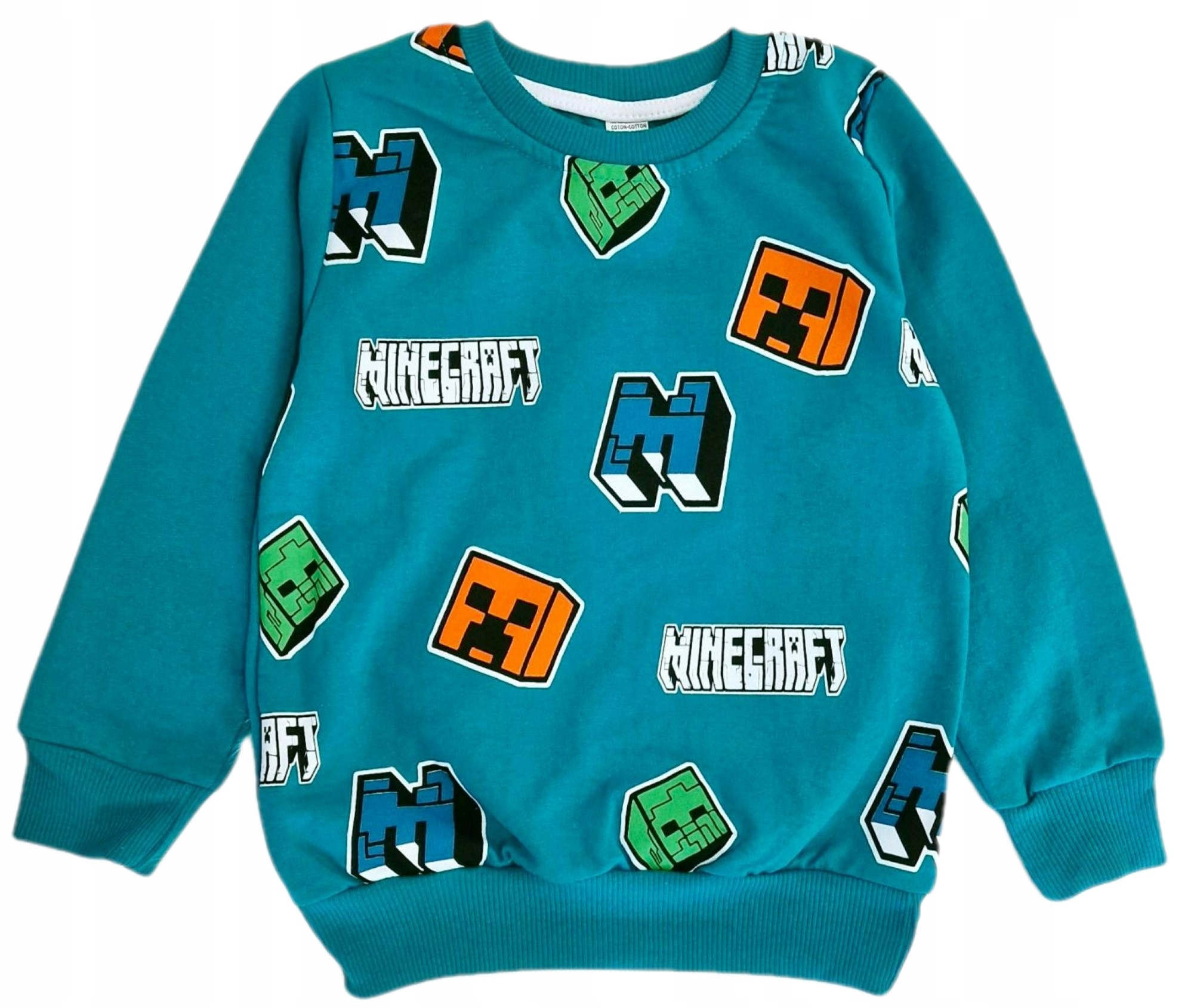 

Bluza chłopieca 128 Minecraft Turkusowa