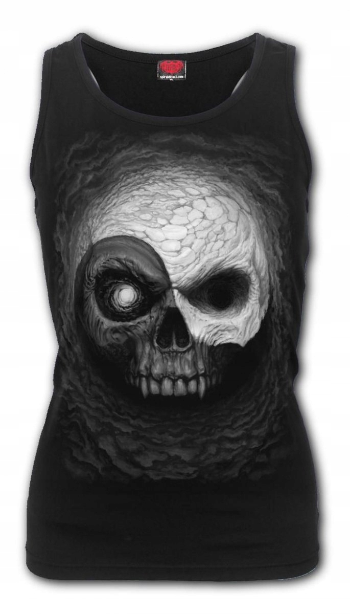 Yin Yang Skulls Razor Top Spiral Dámské XL