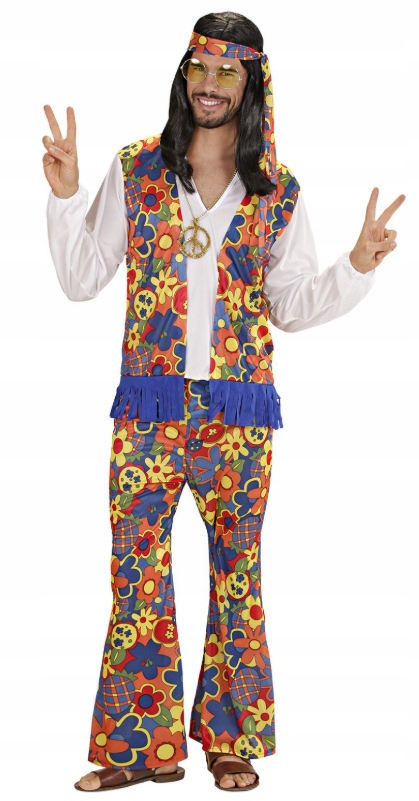 Kostým Hippie S Květinami Léta 60 70 L Děti Květiny 35253 Widmann