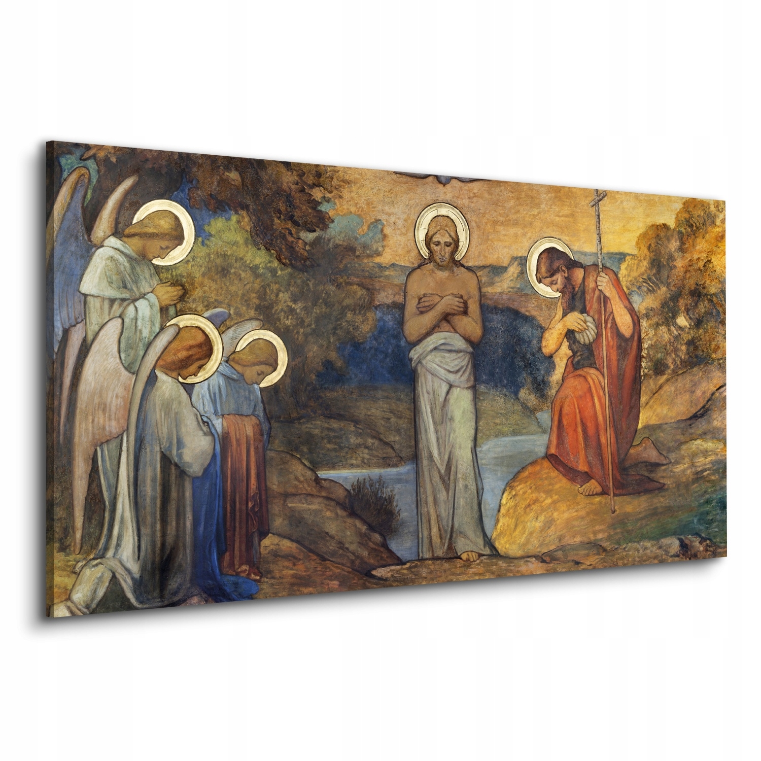 

Fotoobraz na płótnie Chrzest Jezusa fresk 120x60