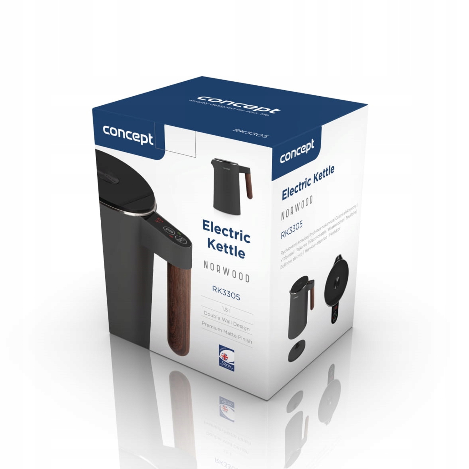 Czajnik elektryczny Concept RK3305 2200W Norwood Grzałka płytowa