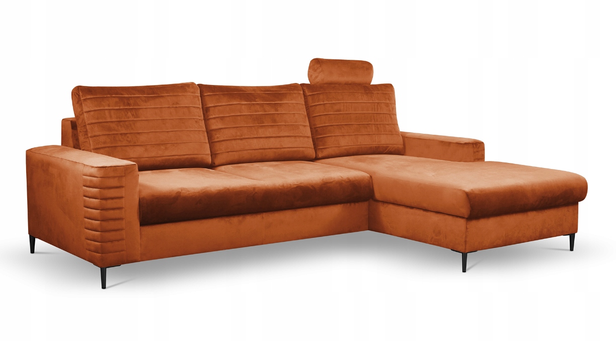 Narożnik KOKO 252/165cm Rudy różne kolory LS