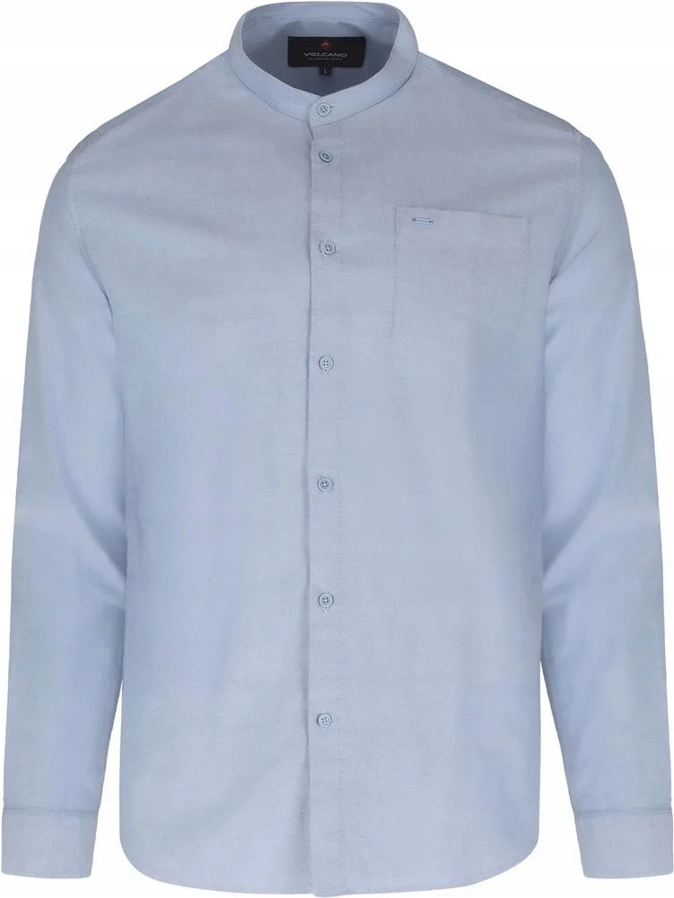 Pánská košile casual s dlouhým rukávem, slim bavlna Volcano K-lange velikost 3XL