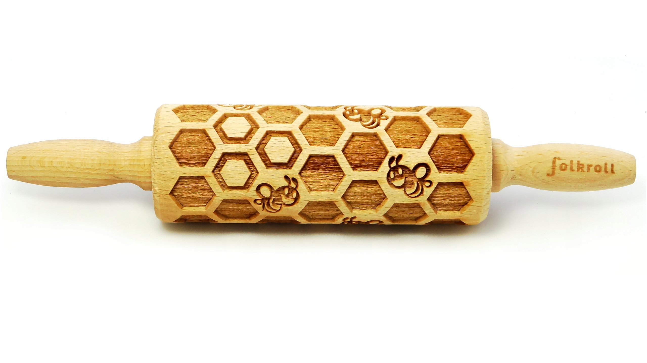 Wałek grawerowany wzór PLASTER MIODU, junior