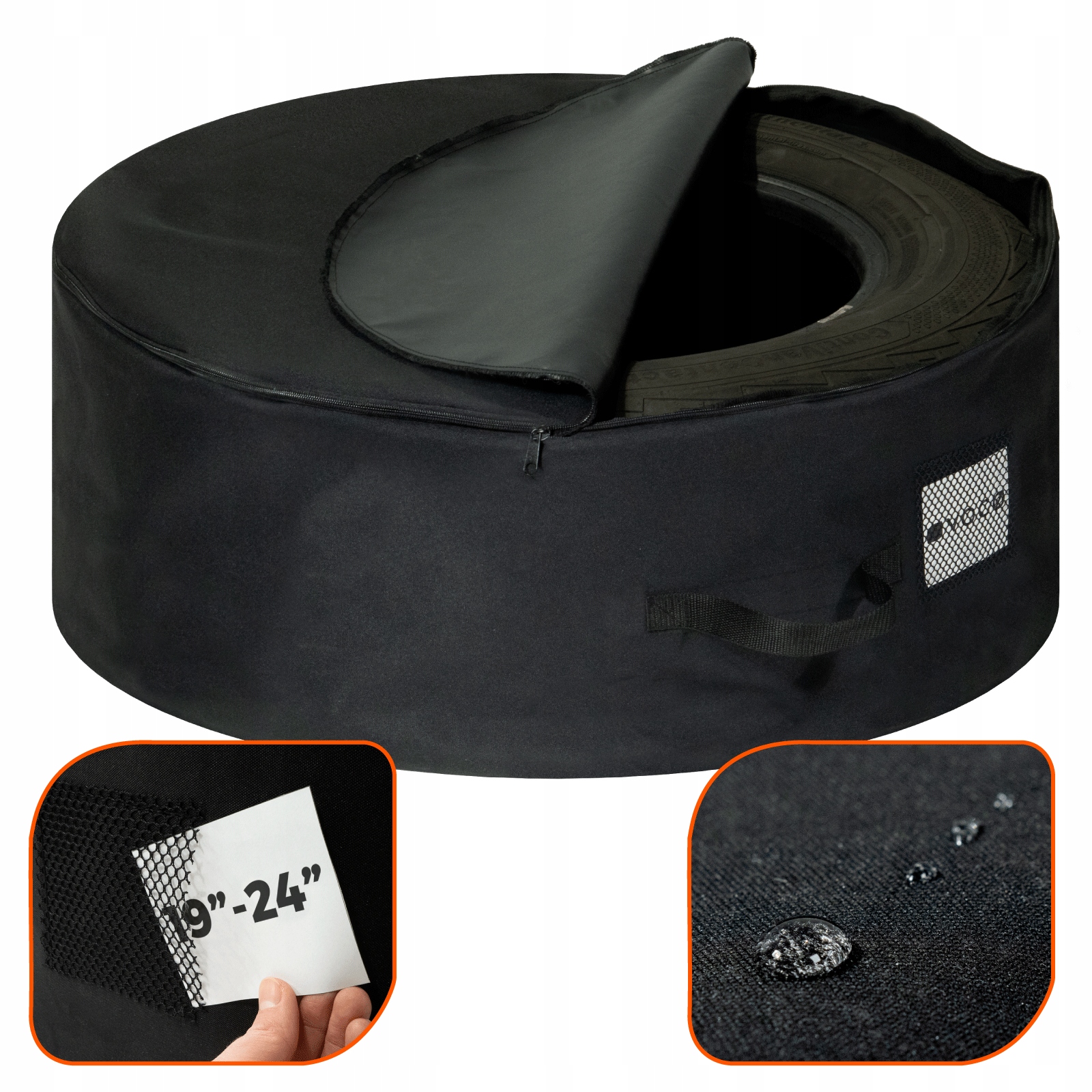 Kryt na kolo pro náhradní pneumatiku do zavazadlového prostoru garáž velikost 19-24