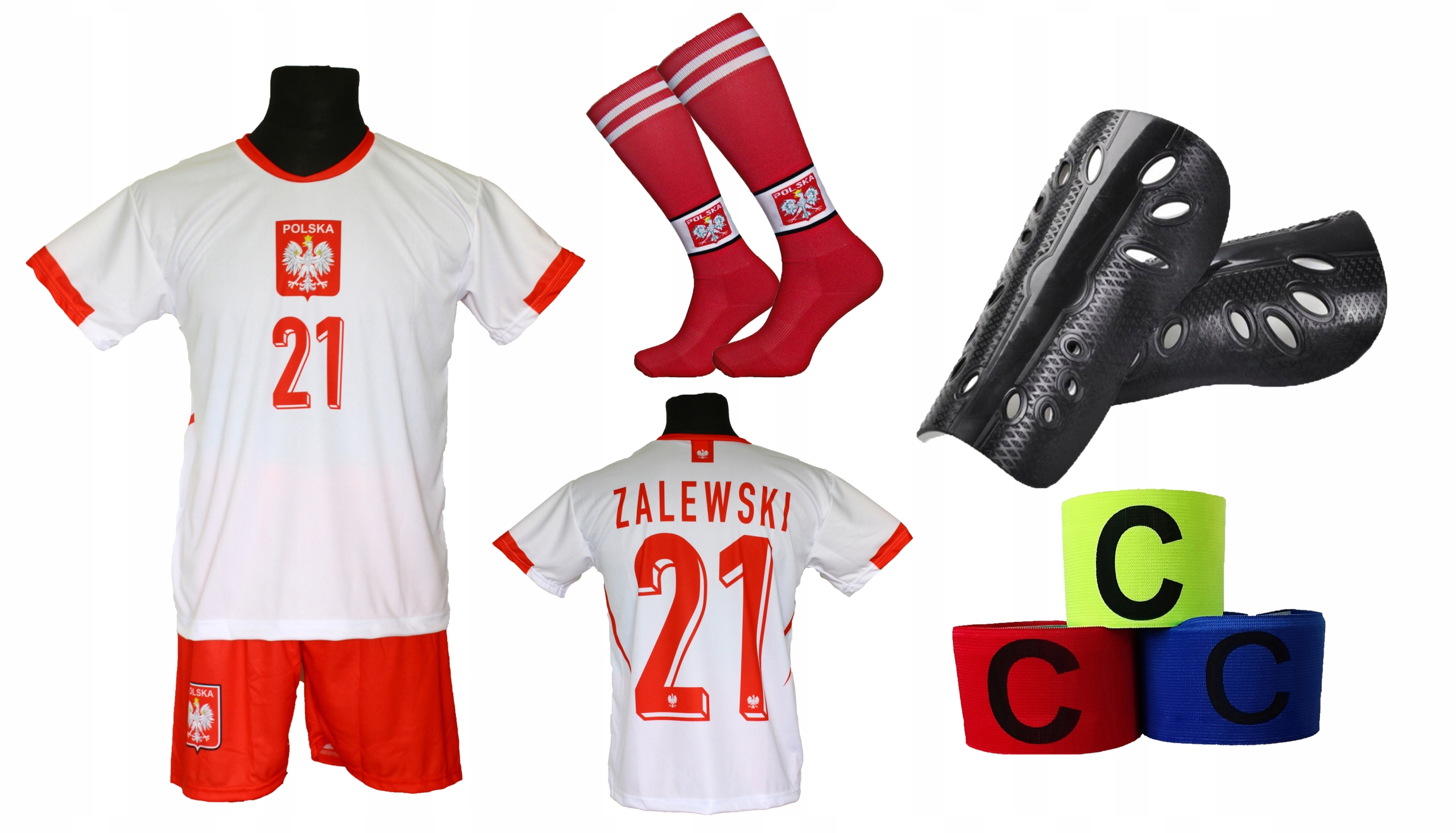 Zalewski komplet pro děti fotbalový dres Polska Oo 164