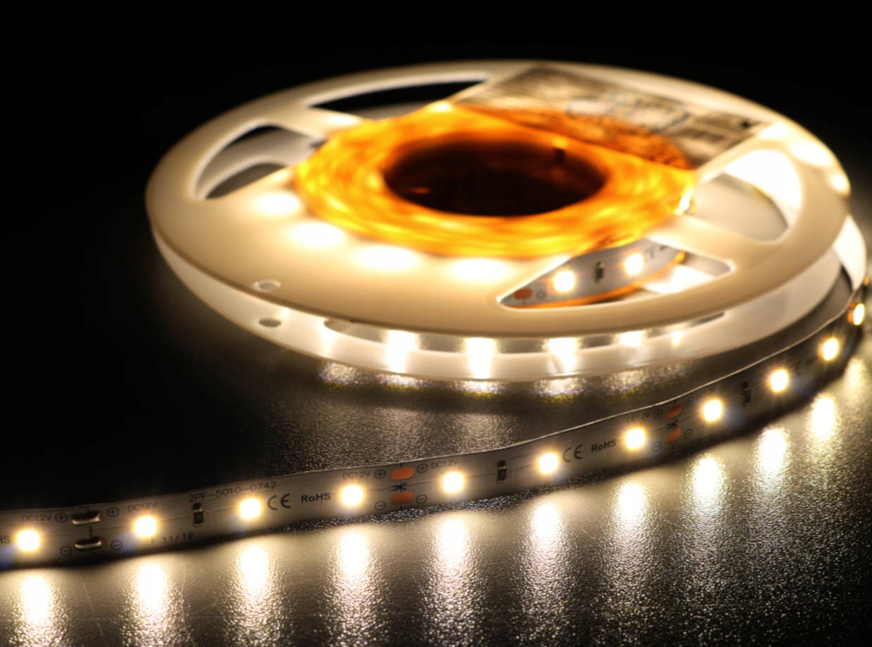 Profesionálna Led páska 6W/m, 12V, 60LED 2835 neutrálna biela, 4000K, IP33