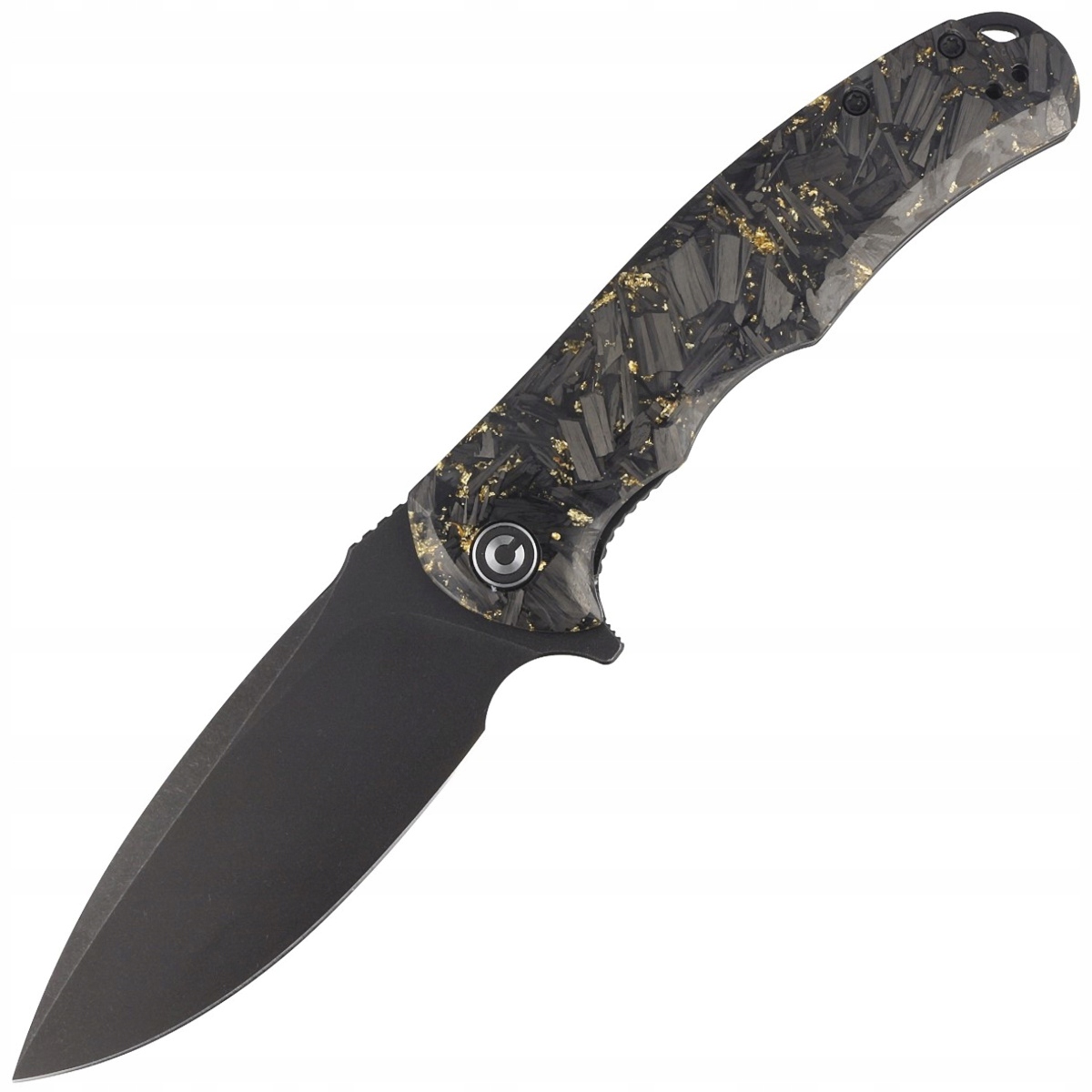 Nůž Civivi Praxis Shredded Carbon Fiber Golden (C803J)