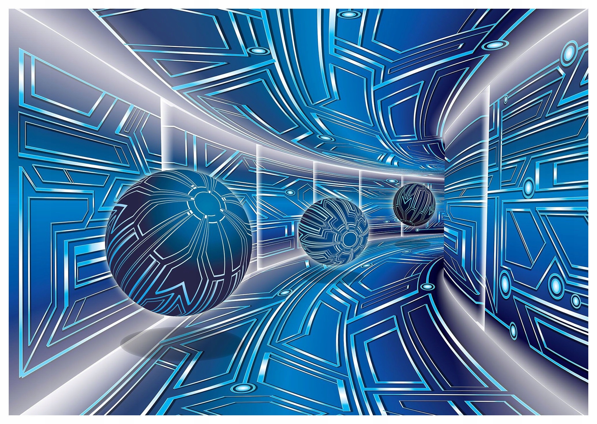 Fototapeta Vesmírný tunel Geometrický abstraktní 416x290 hloubka lepidlo