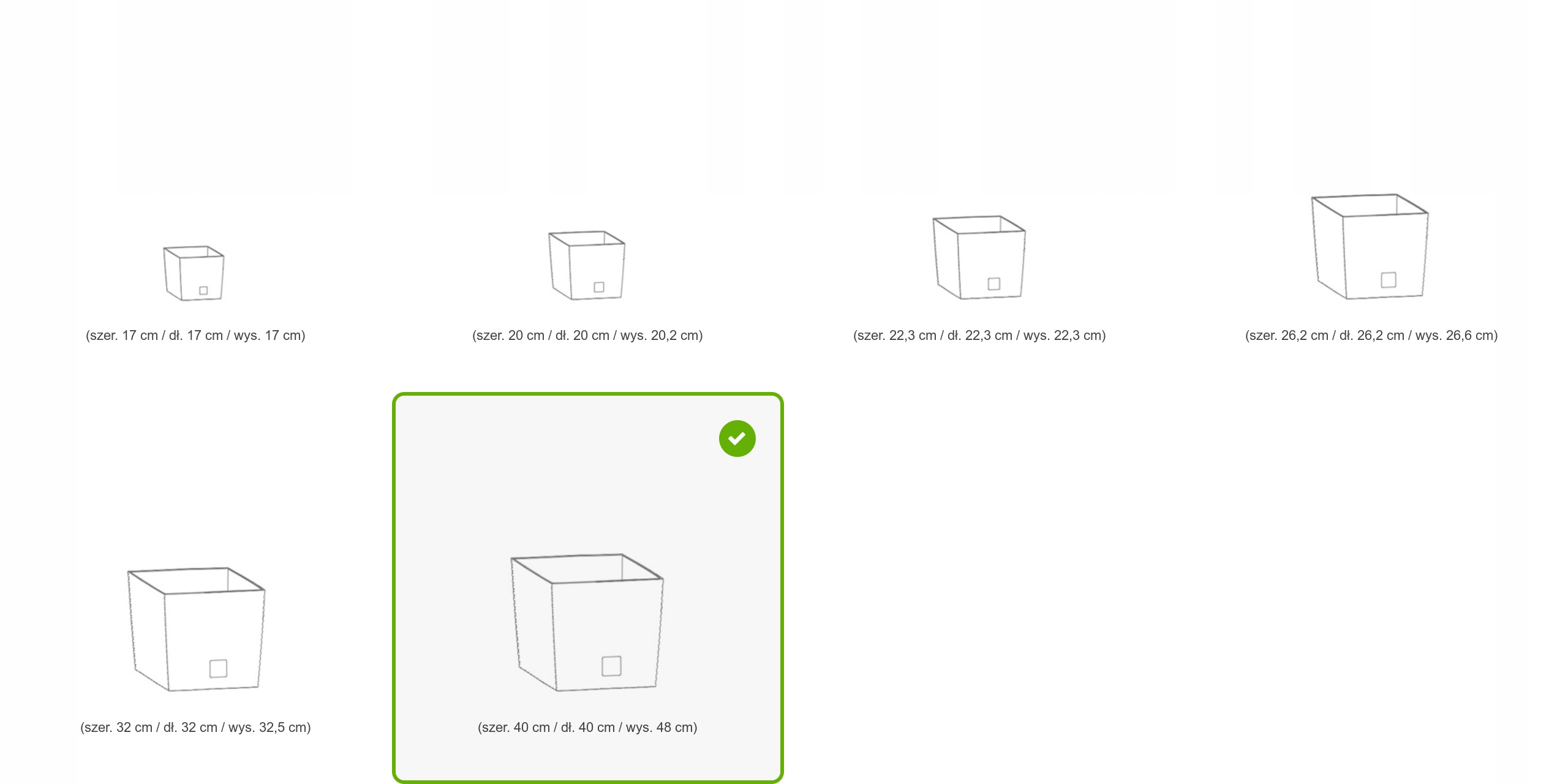 Doniczka rattan DRTS400L Donica + wkład Antracytow Szerokość produktu 40 cm