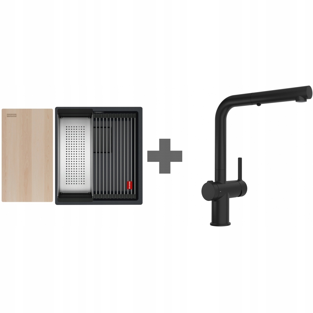 Franke Kanon KNG PRO 110-37 Czarny mat + Active L Twist Czarny mat