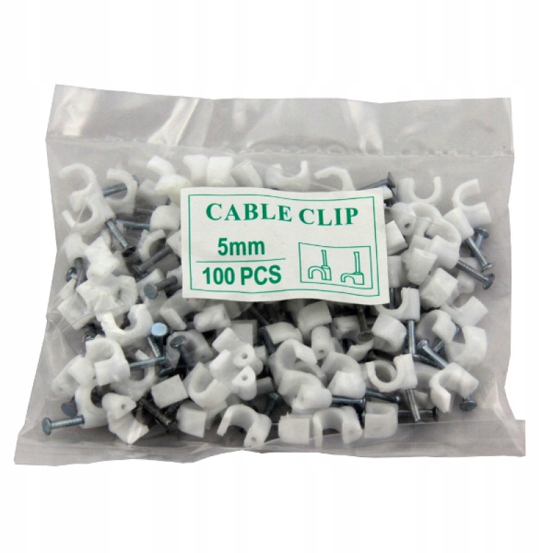 Uchwyt plastikowy do mocowania kabli KO5 na przewód okrągły 5mm