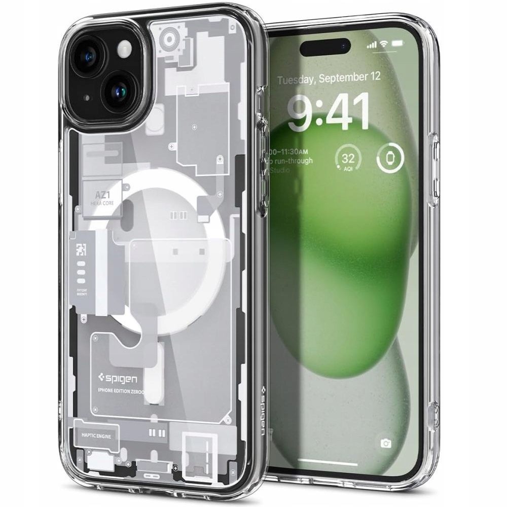 Pouzdro Spigen Ultra Hybrid Mag pro iPhone 15 Plus, pouzdro s MagSafe, kryt
