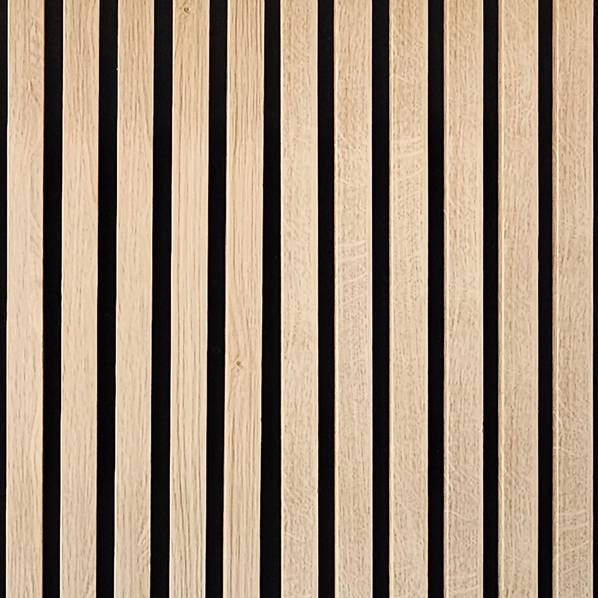 Lamele ścienne akustyczne na filcu MDF - próbnik Długość 10 cm