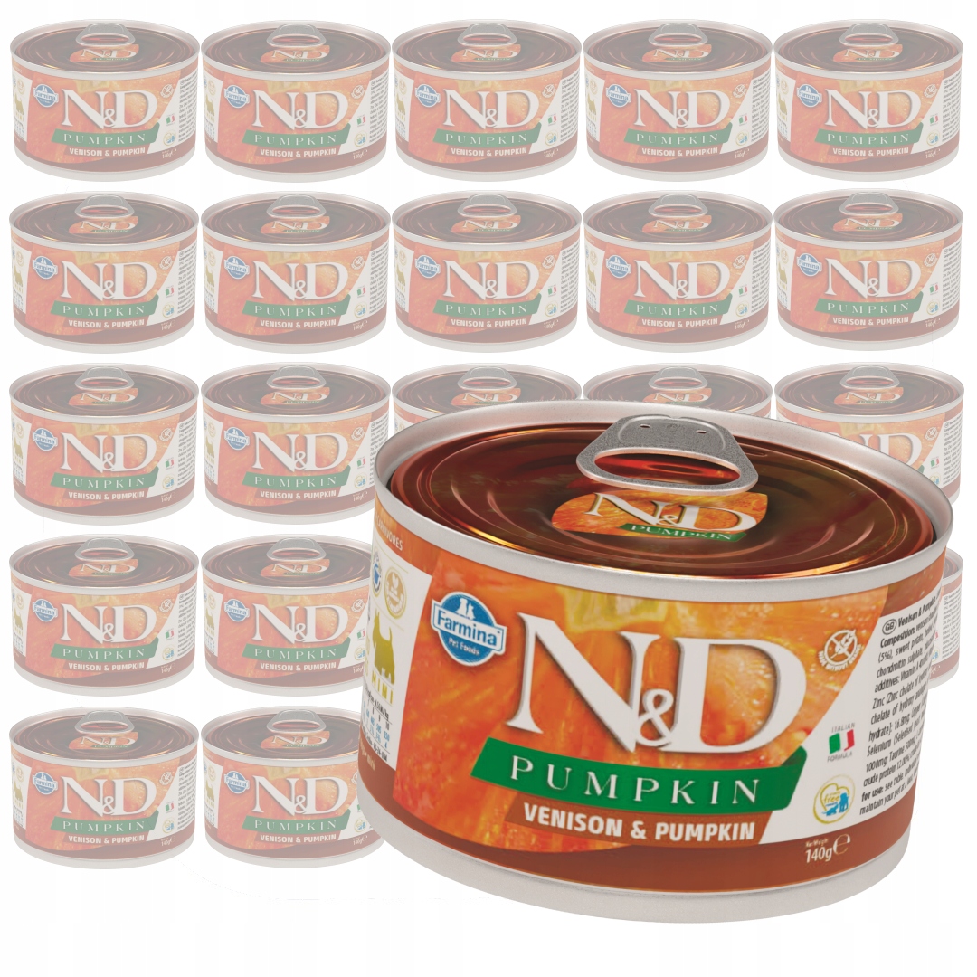 Levně Farmina N&d Dog Venison Pumpkin 24x140g Vlhké Krmivo pro psy Jelen a Dýně