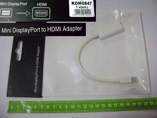 Przyłącze kabelek mini DISPLAY PORT - HDMI gniazdo