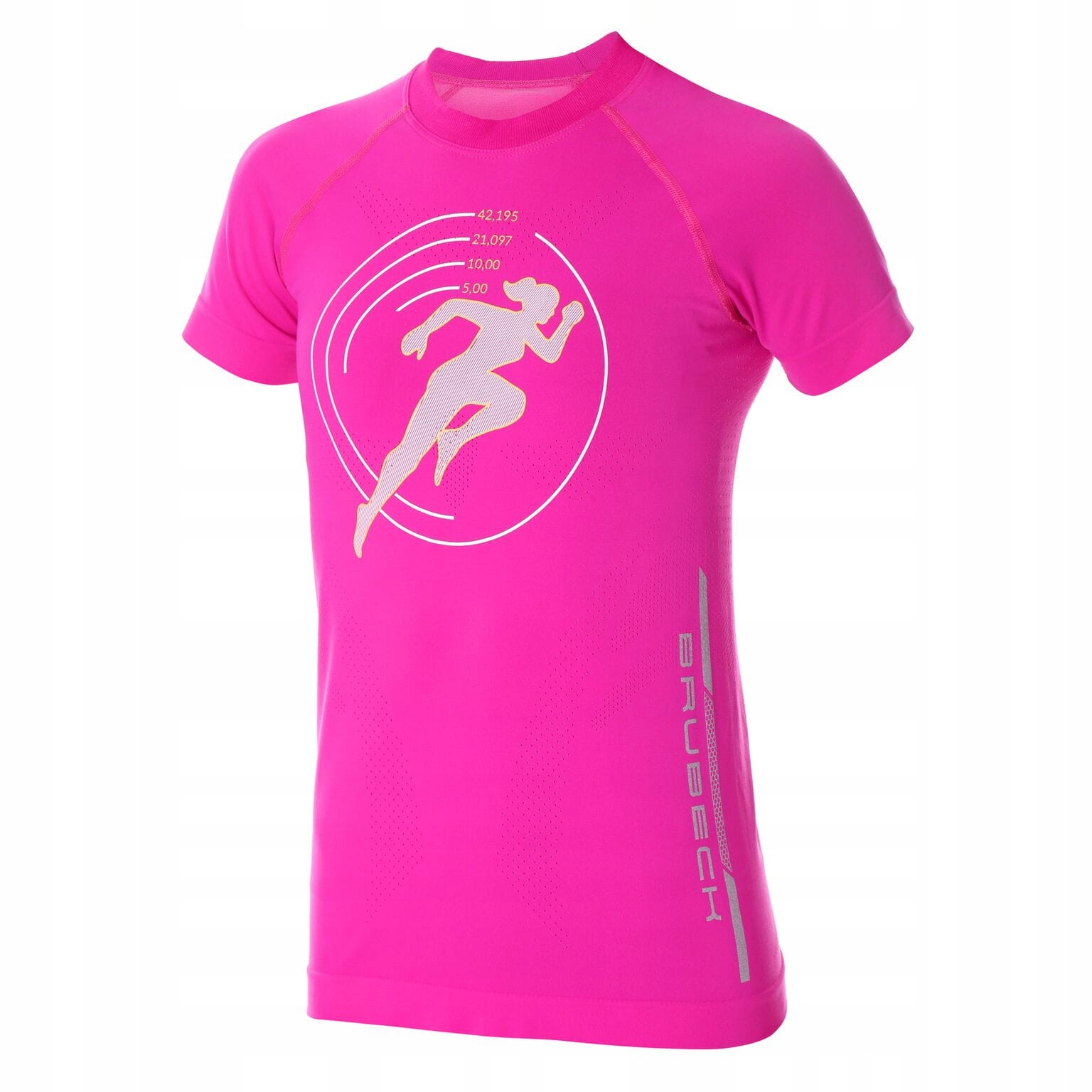 Koszulka damska Brubeck SS13270 Running PINK XL Płeć kobieta
