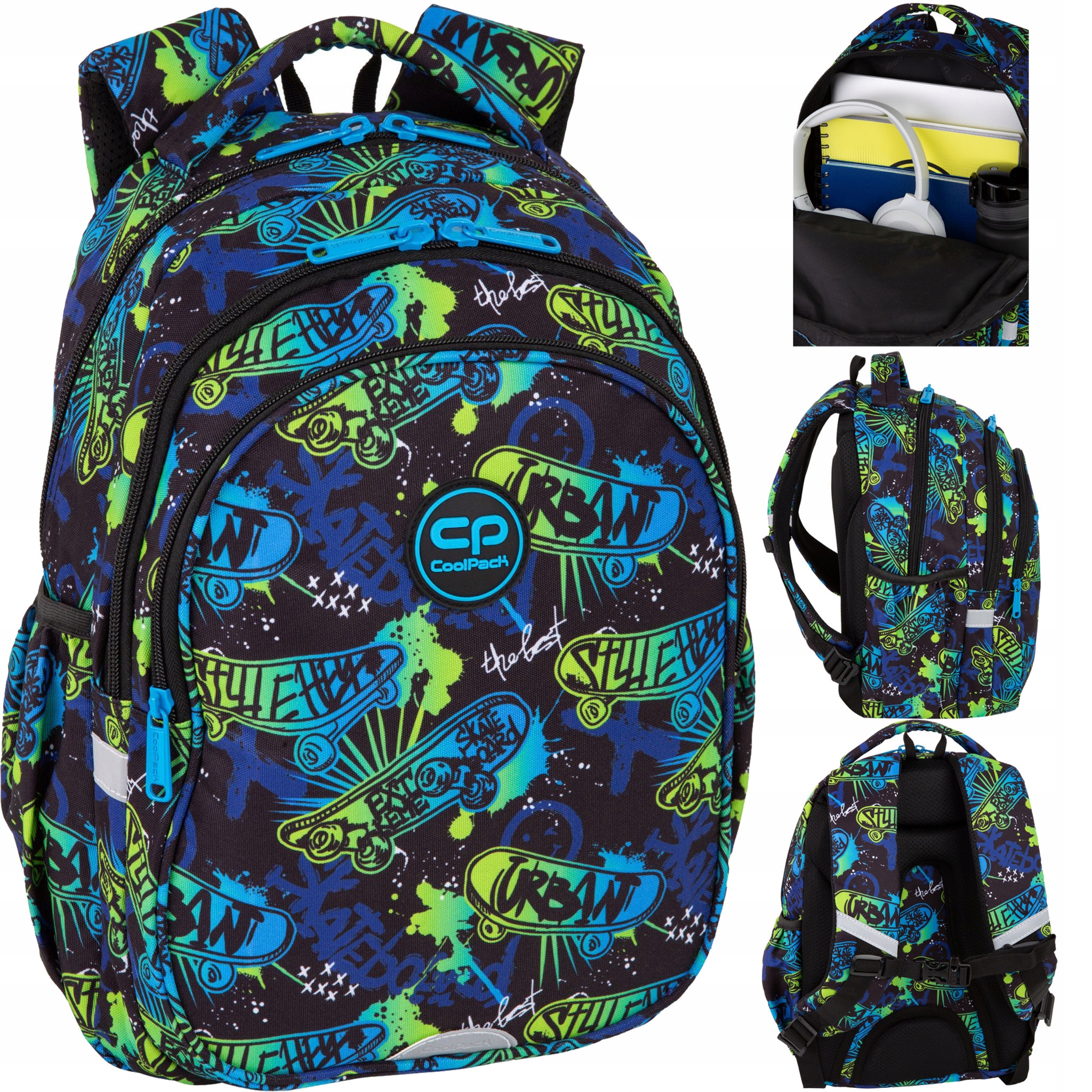 Coolpack Plecak Szkolny Młodzieżowy Dla Chłopca Skate Night