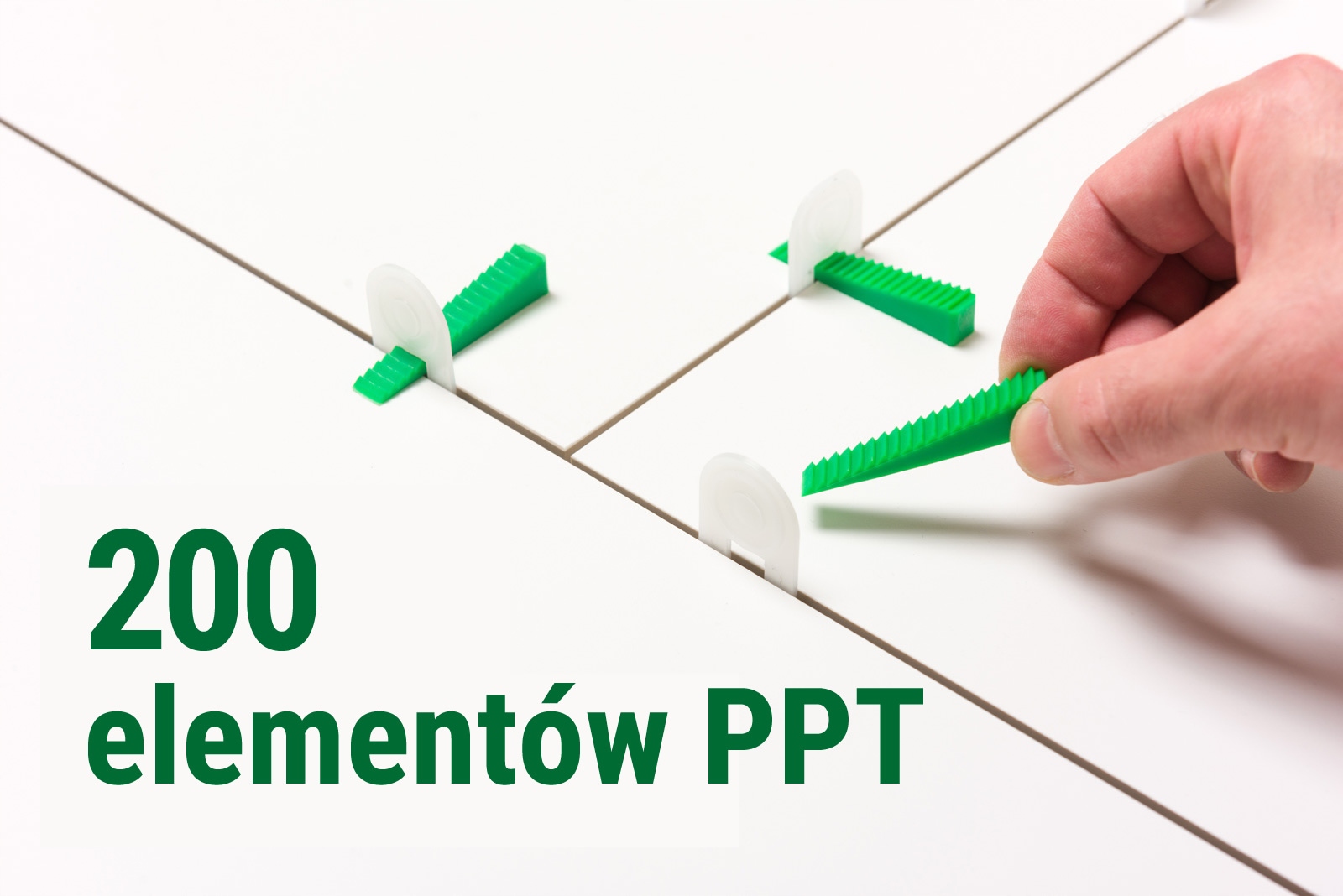 

System do poziomowania płytek 200 elementów