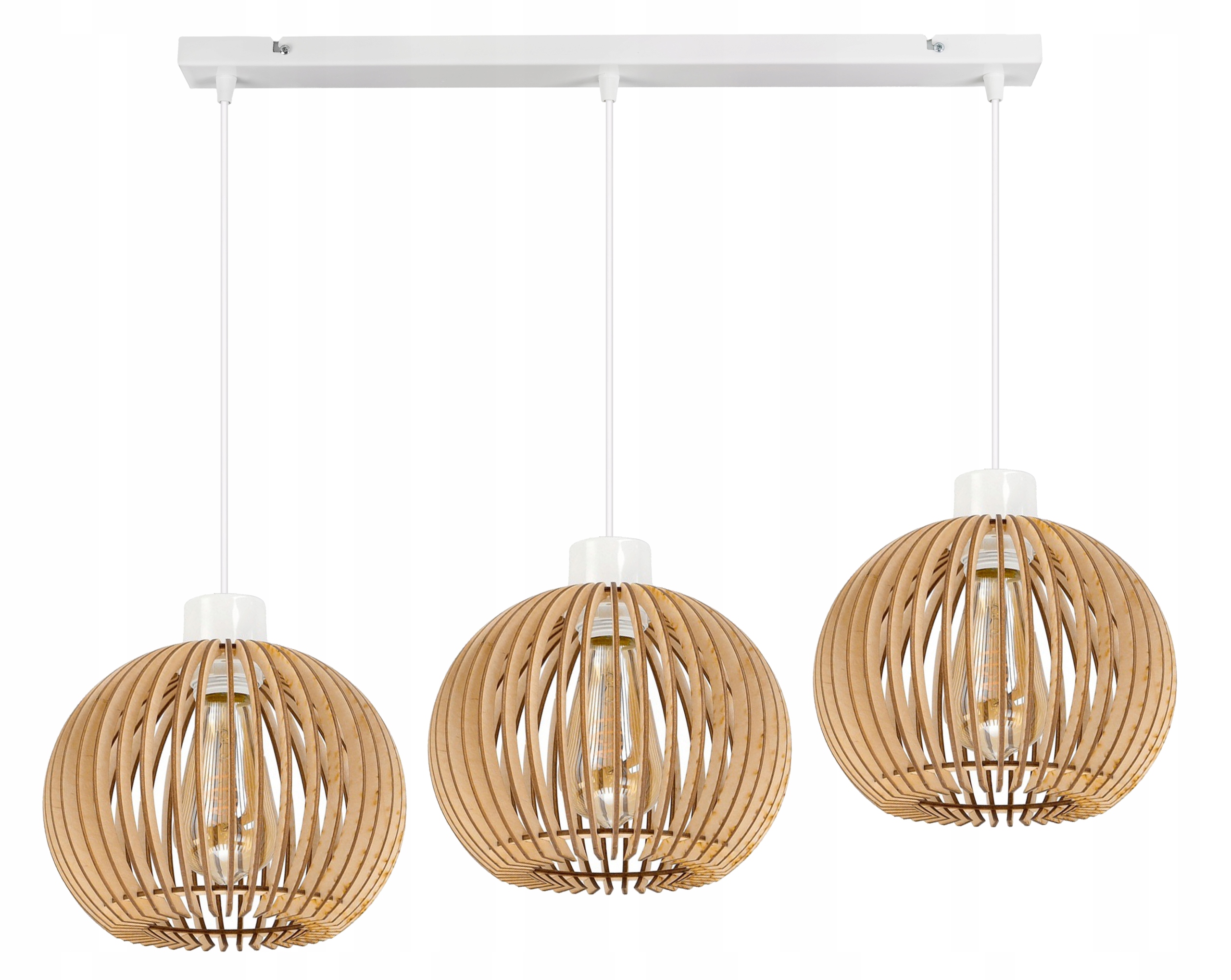 

Lampa wisząca żyrandol zwis sufit klosz drewno 3