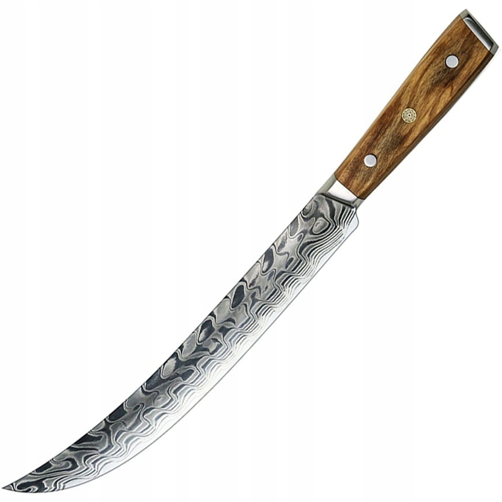 Damaškový kuchynský nôž Yu 37487 Slaughter/Hnedá KP-37487