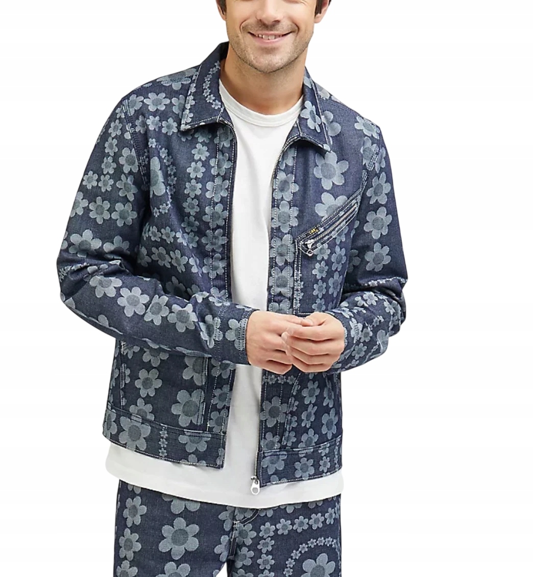 Lee 101 91B Džínová Bunda Na Zip L97HJQ41 XL