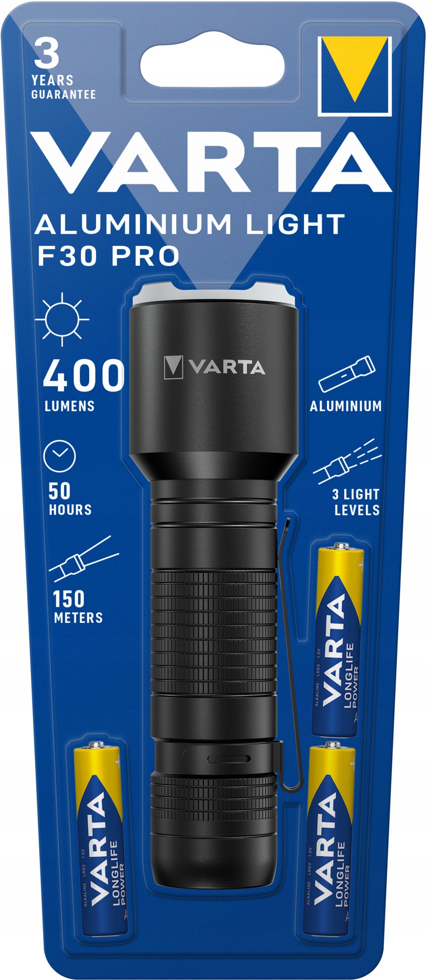 

Latarka aluminiowa varta F30 Aaa 17608