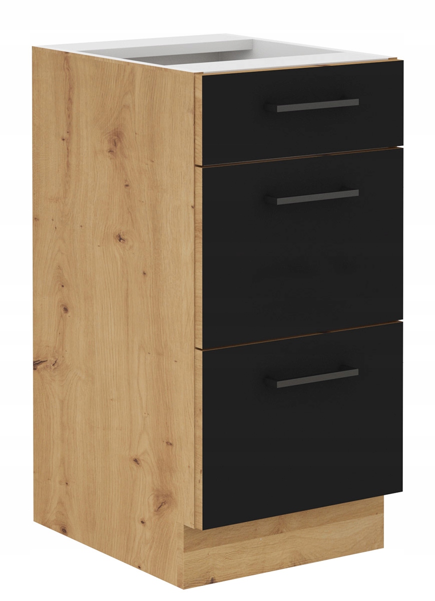 

szafka kuchenna z szufladami czarna Modern 40cm