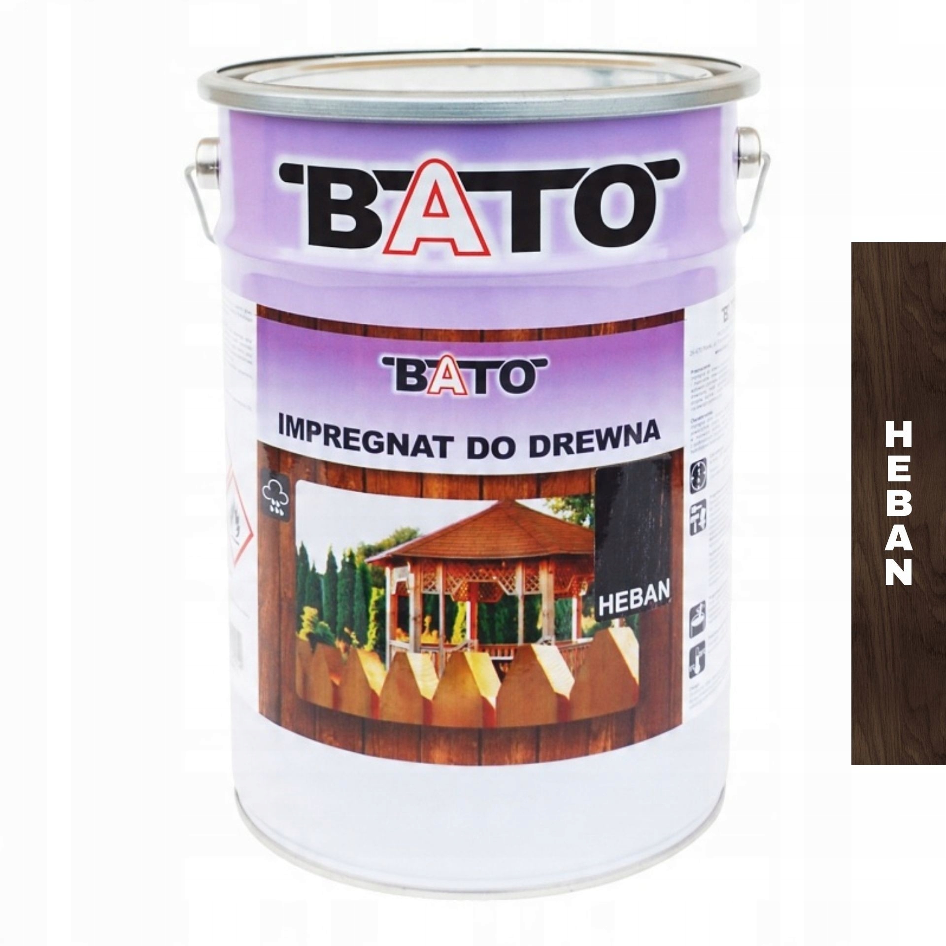 Impregnát na dřevo s voskem Bato Eben 5L