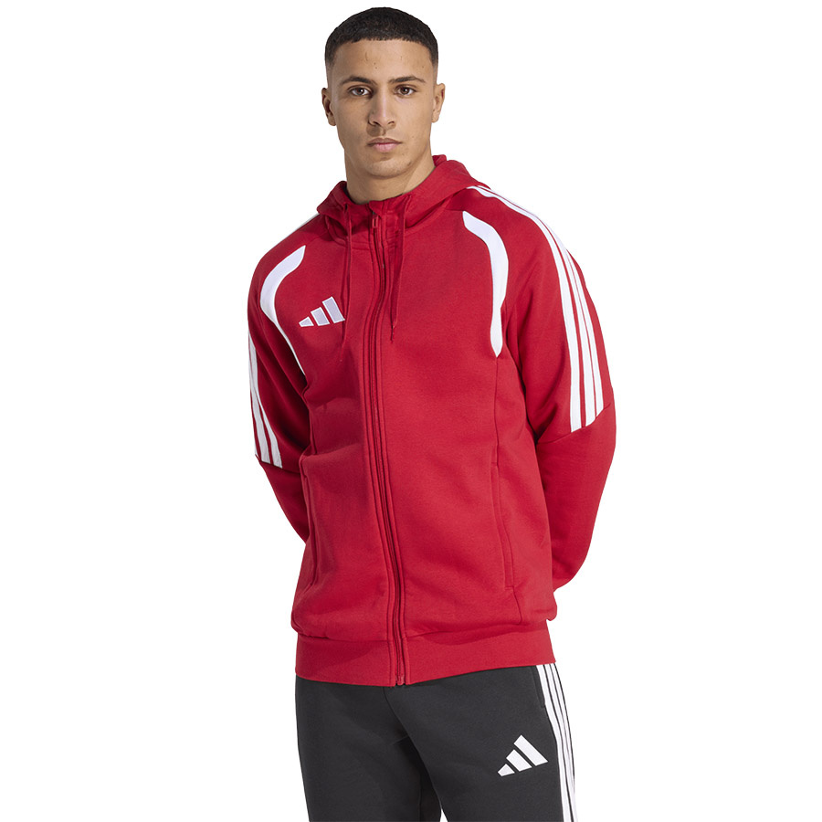 Adidas Tiro 26 League Sweat Full Zip Hoodie [M] Mikina Pánská Červená