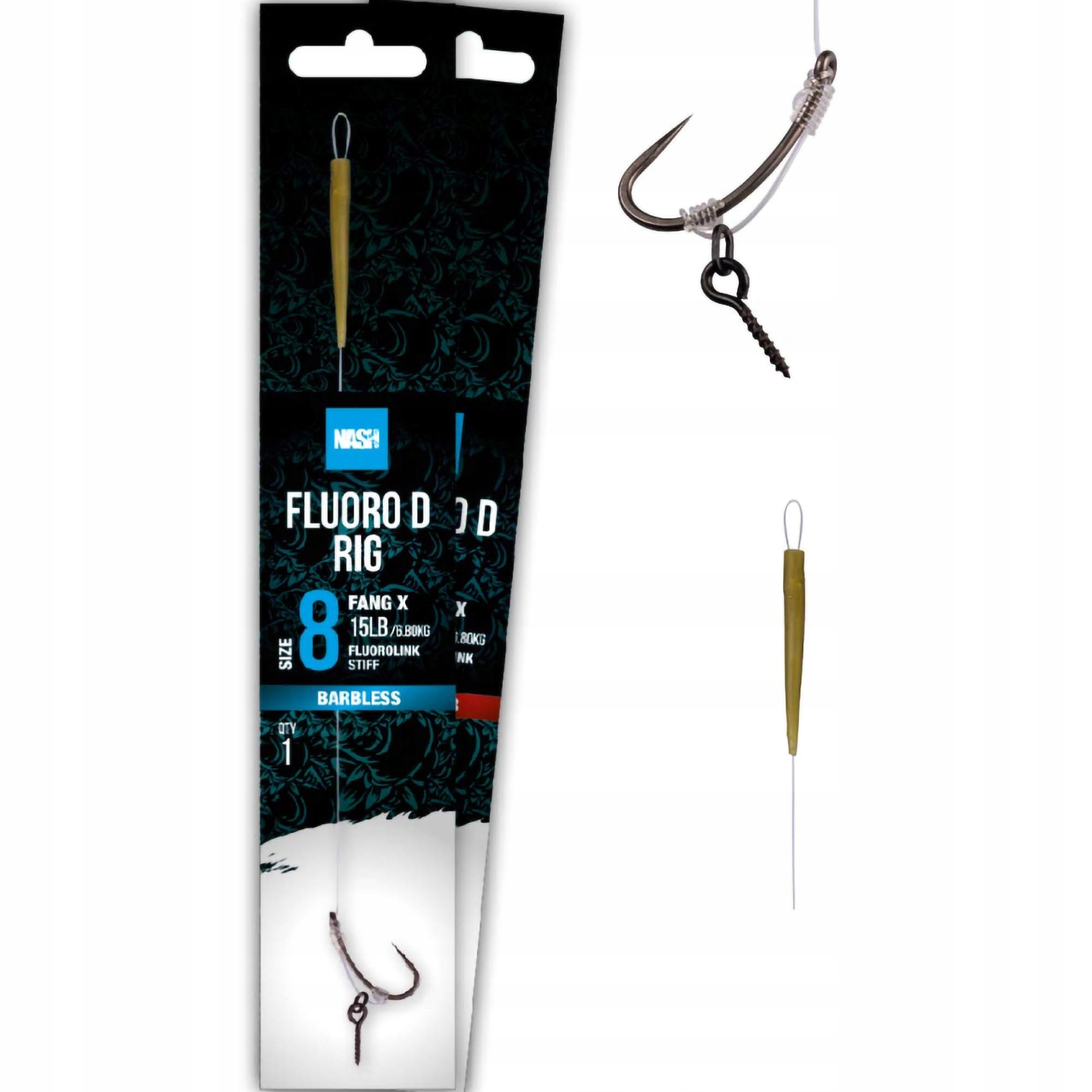 Przypon Nash Fluoro D Rig Barbless 4