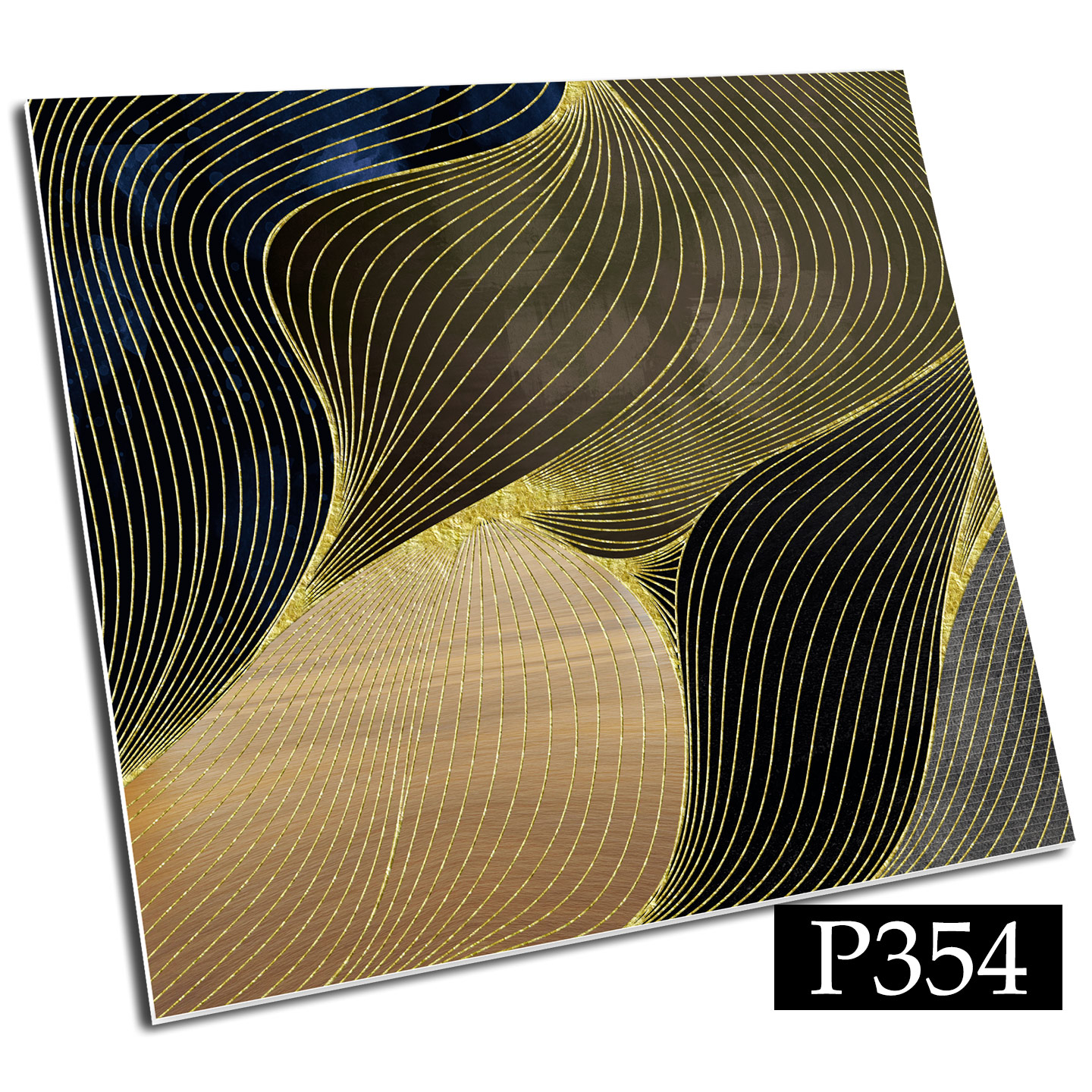 ABSTRAKCJNE LIŚCIE KAFLKI PCV PIASKOWE 20x20 cm