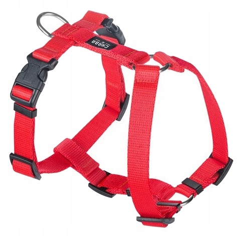 Postroj Pro Psa Guard Nastavitelný Silný Červený Velikost L Šířka 2.5 CM