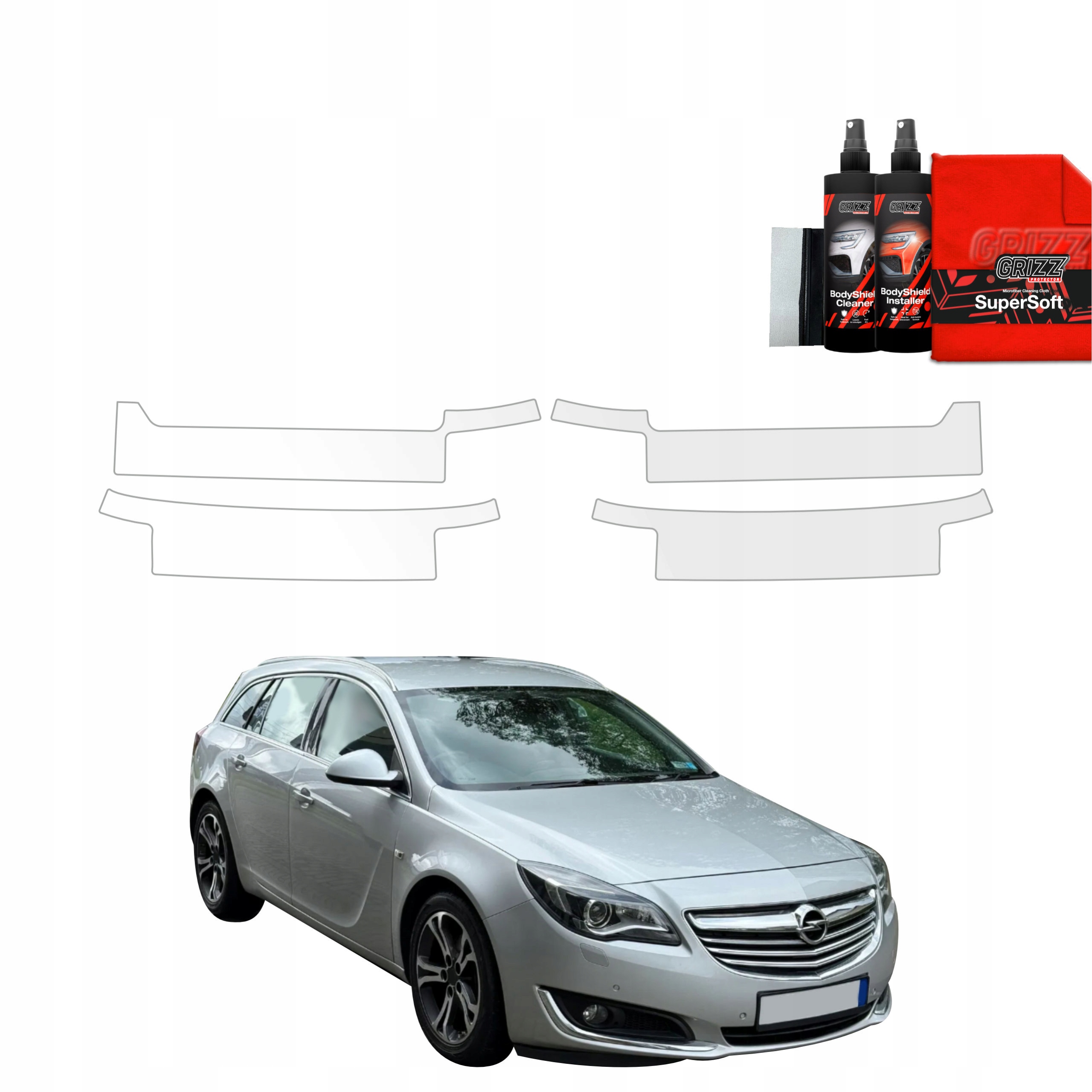 4v1 Fólie Ppf dýha na prahy pro Opel Insignia Kombi Facelift (2013-2017)