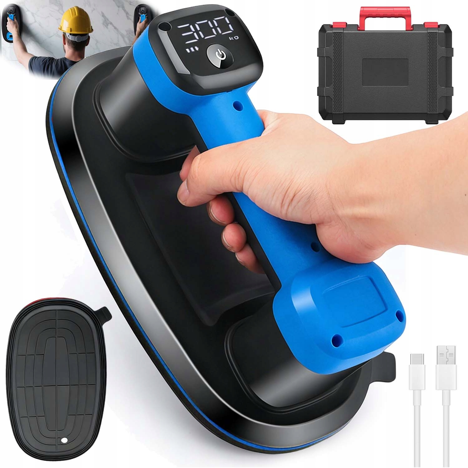 Držák Přísavka Silný Pro Dlaždice Glazury Skel Nosnost 300 Kg