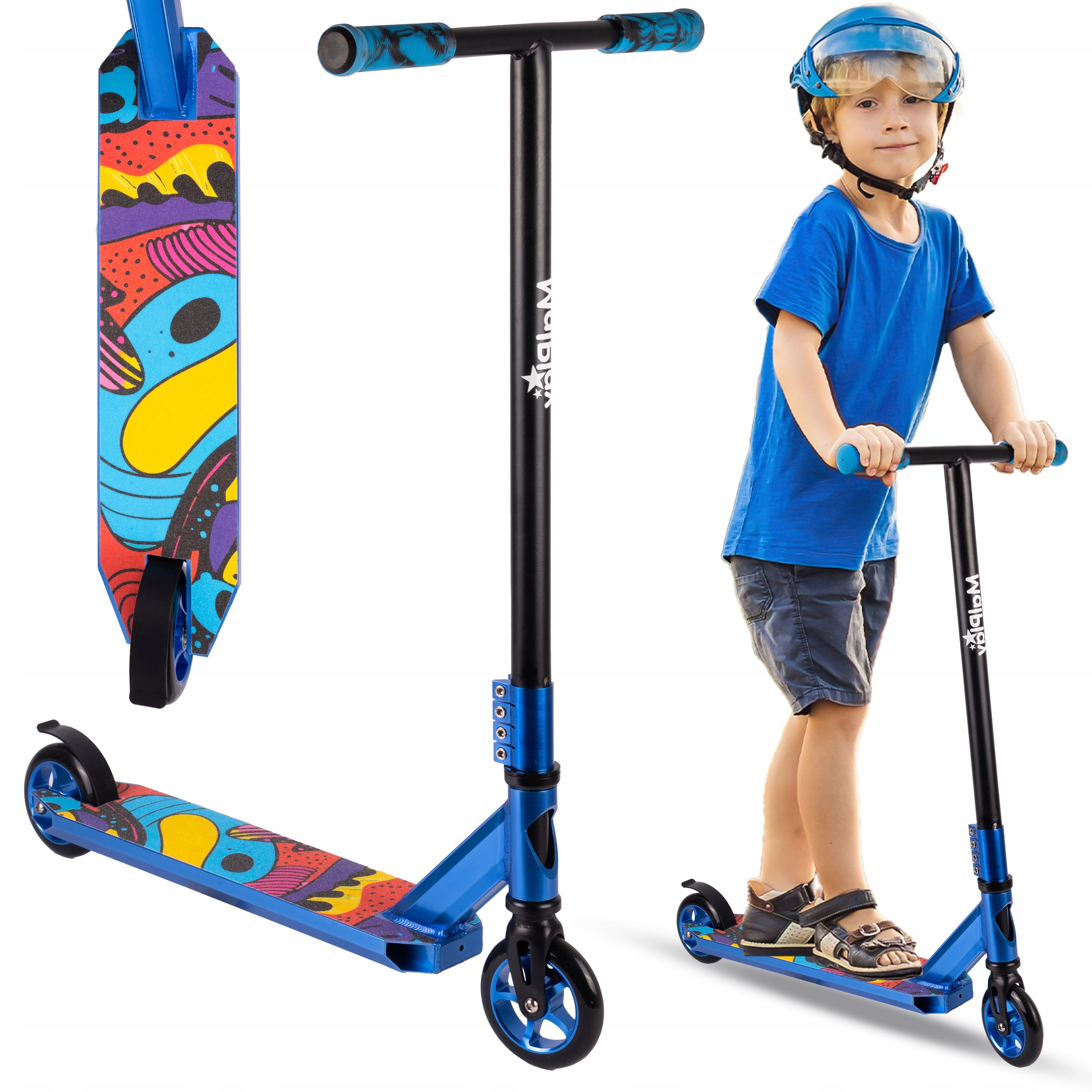 Hulajnoga Wyczynowa T-bar Do Trików Streetowa Wys 84CM Wytrzymała ABEC-9